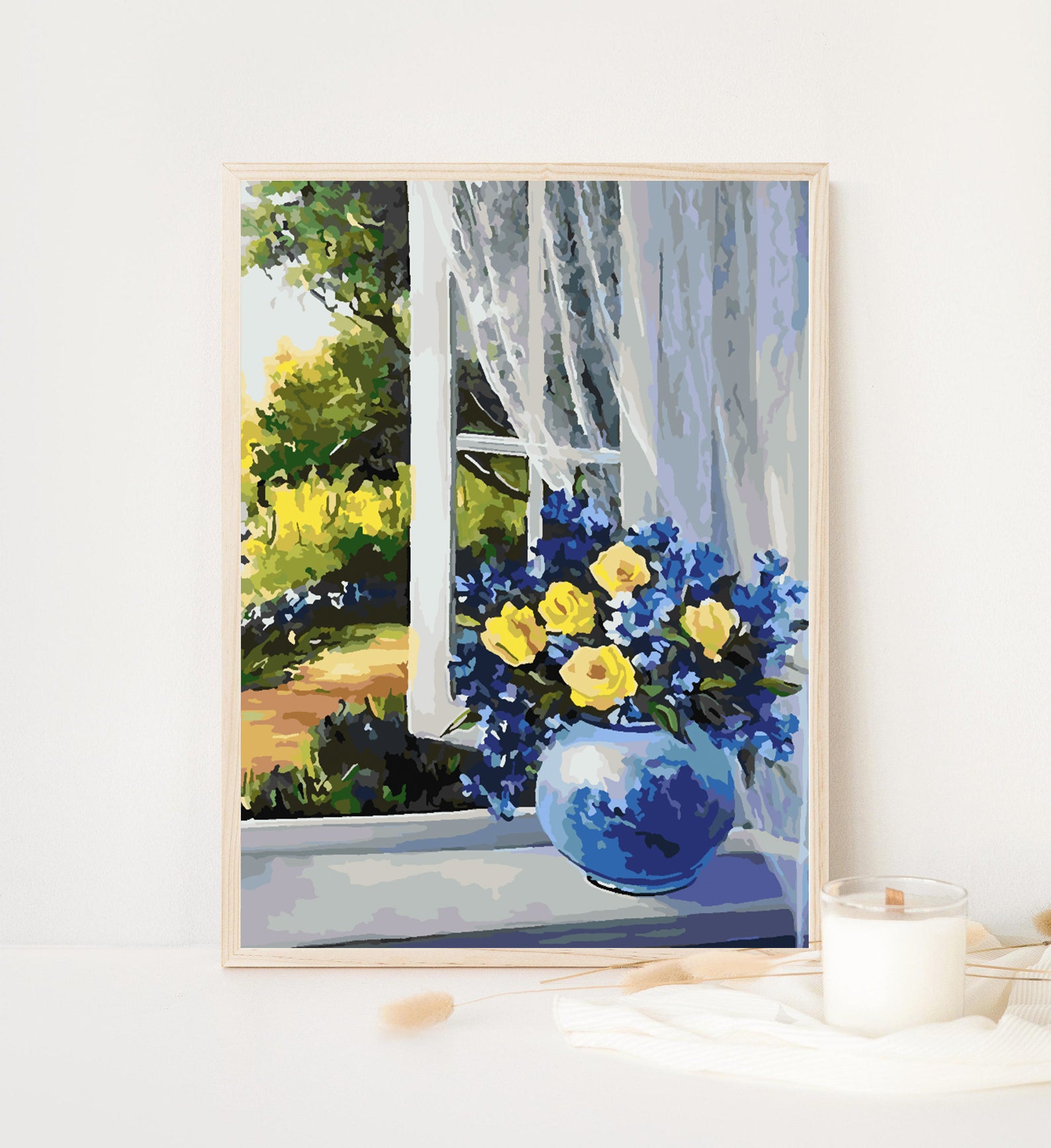 Malen nach Zahlen - Blumen in einer Vase 4349