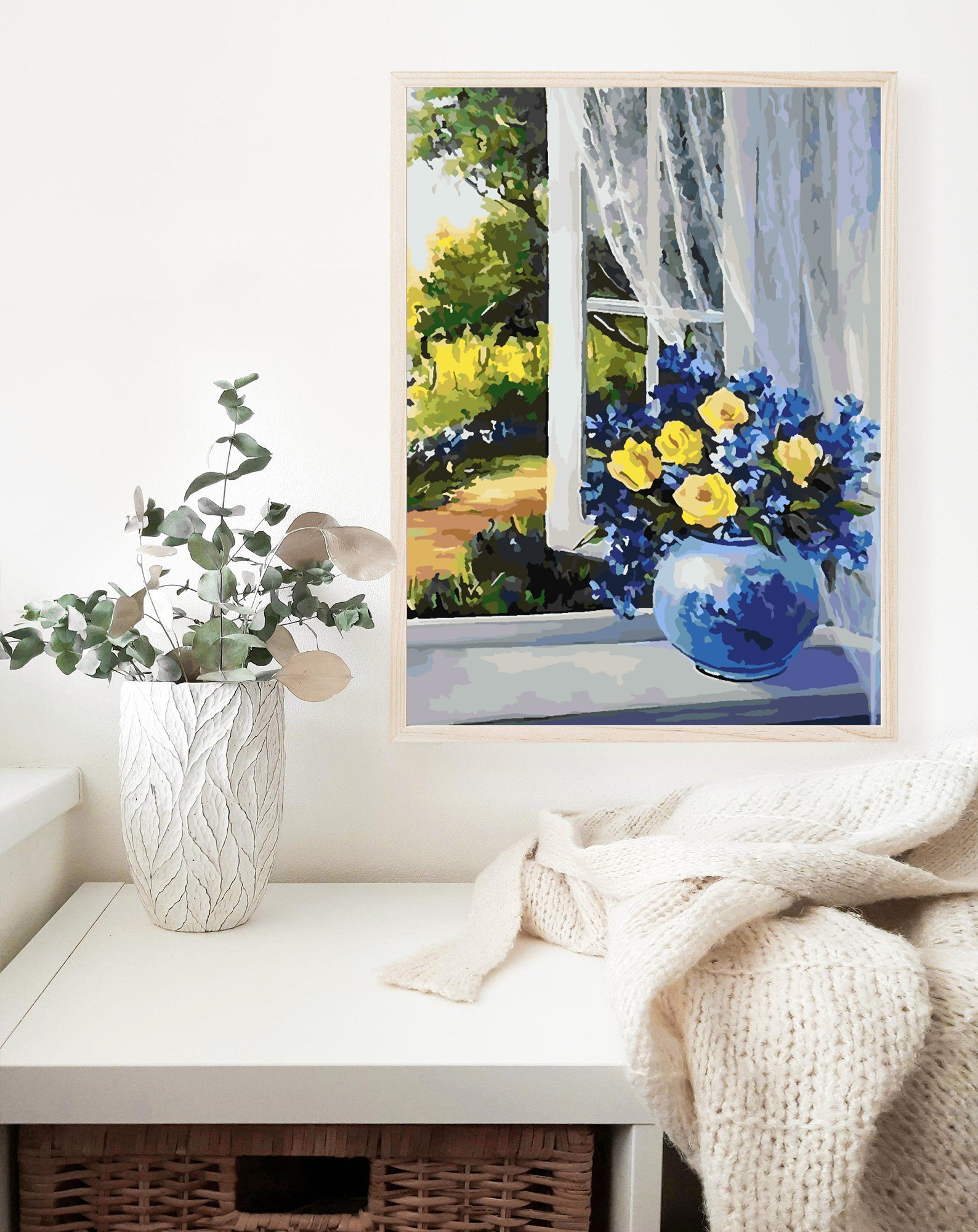 Malen nach Zahlen - Blumen in einer Vase 4349