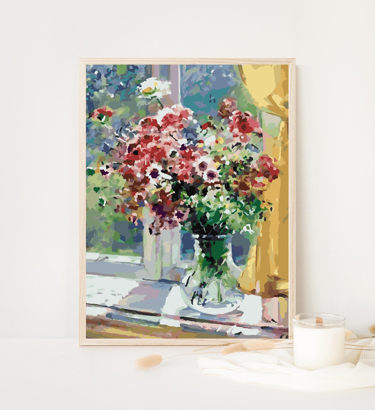 Peinture par numéros - Fleurs dans un vase 4350