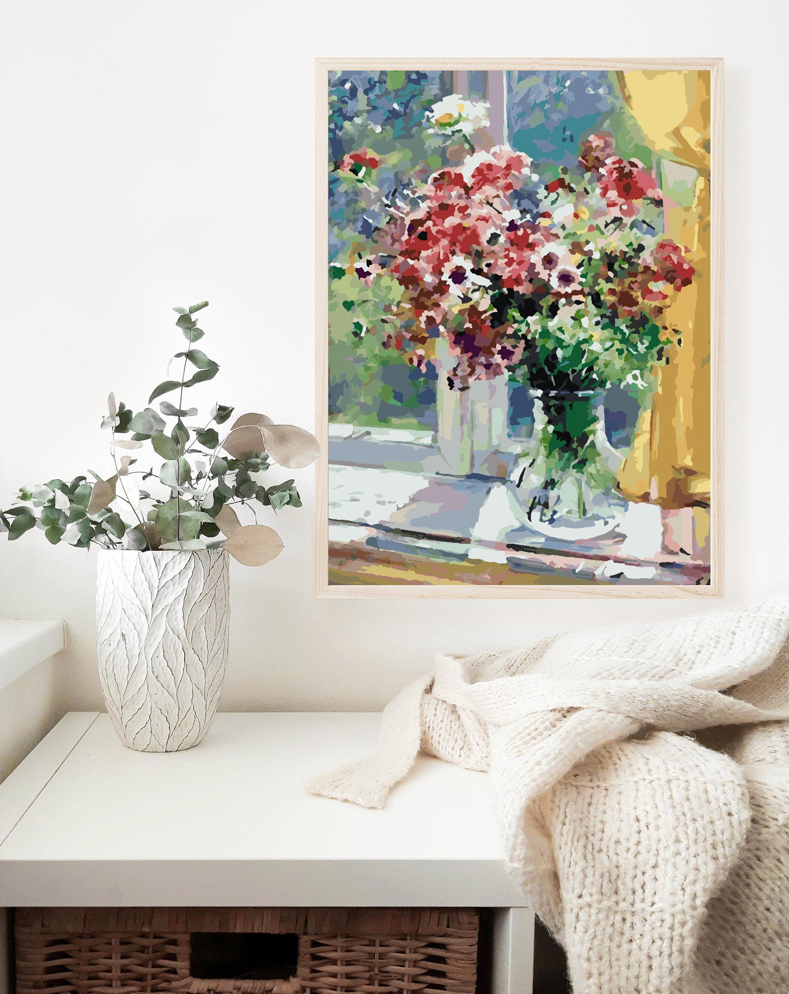 Peinture par numéros - Fleurs dans un vase 4350