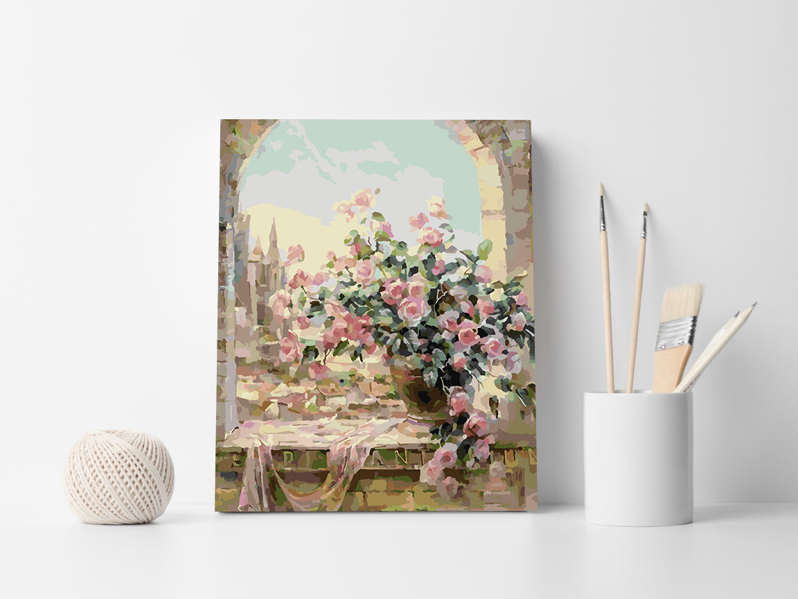 Malen nach Zahlen - Blumen in einer Vase 4352