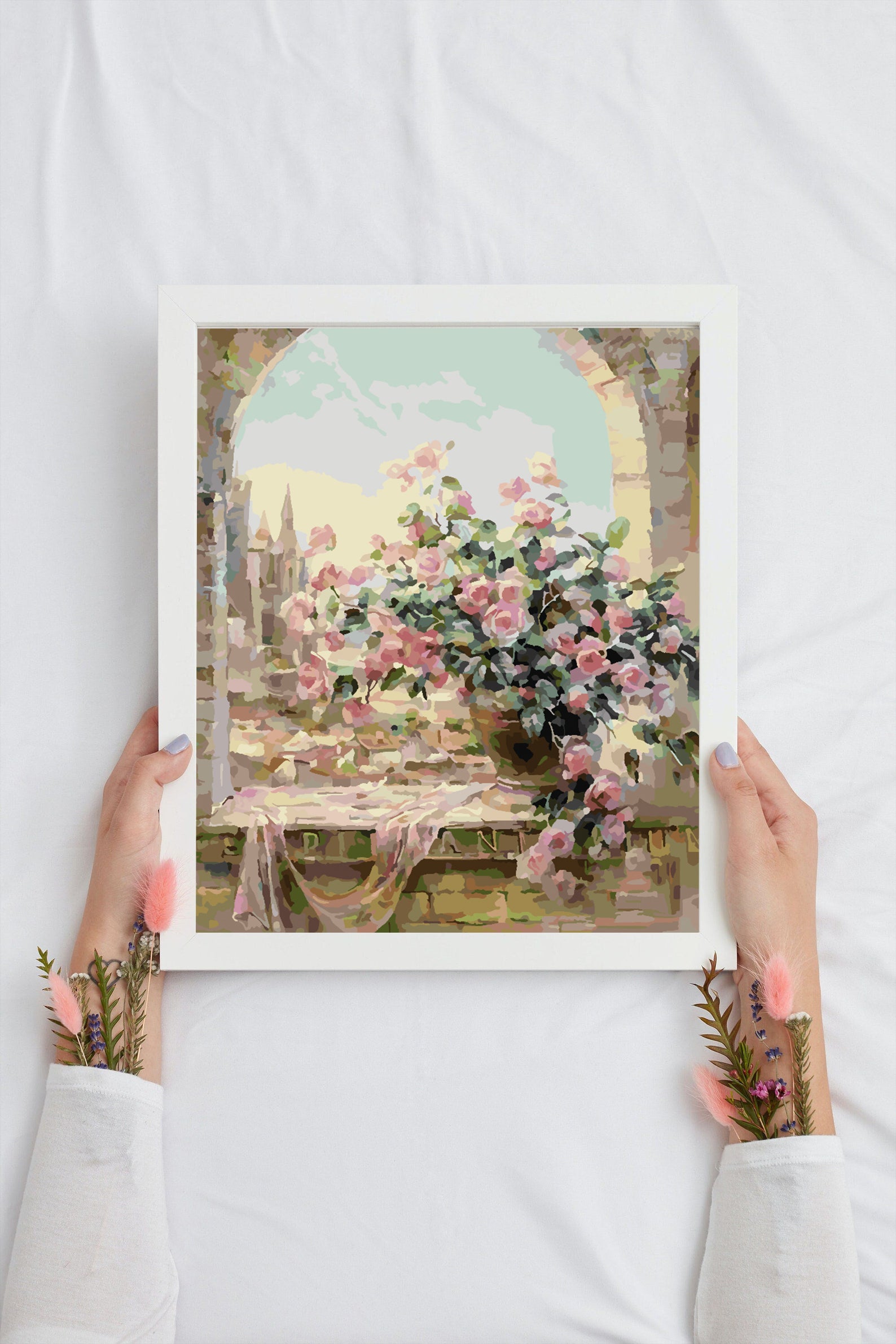 Malen nach Zahlen - Blumen in einer Vase 4352