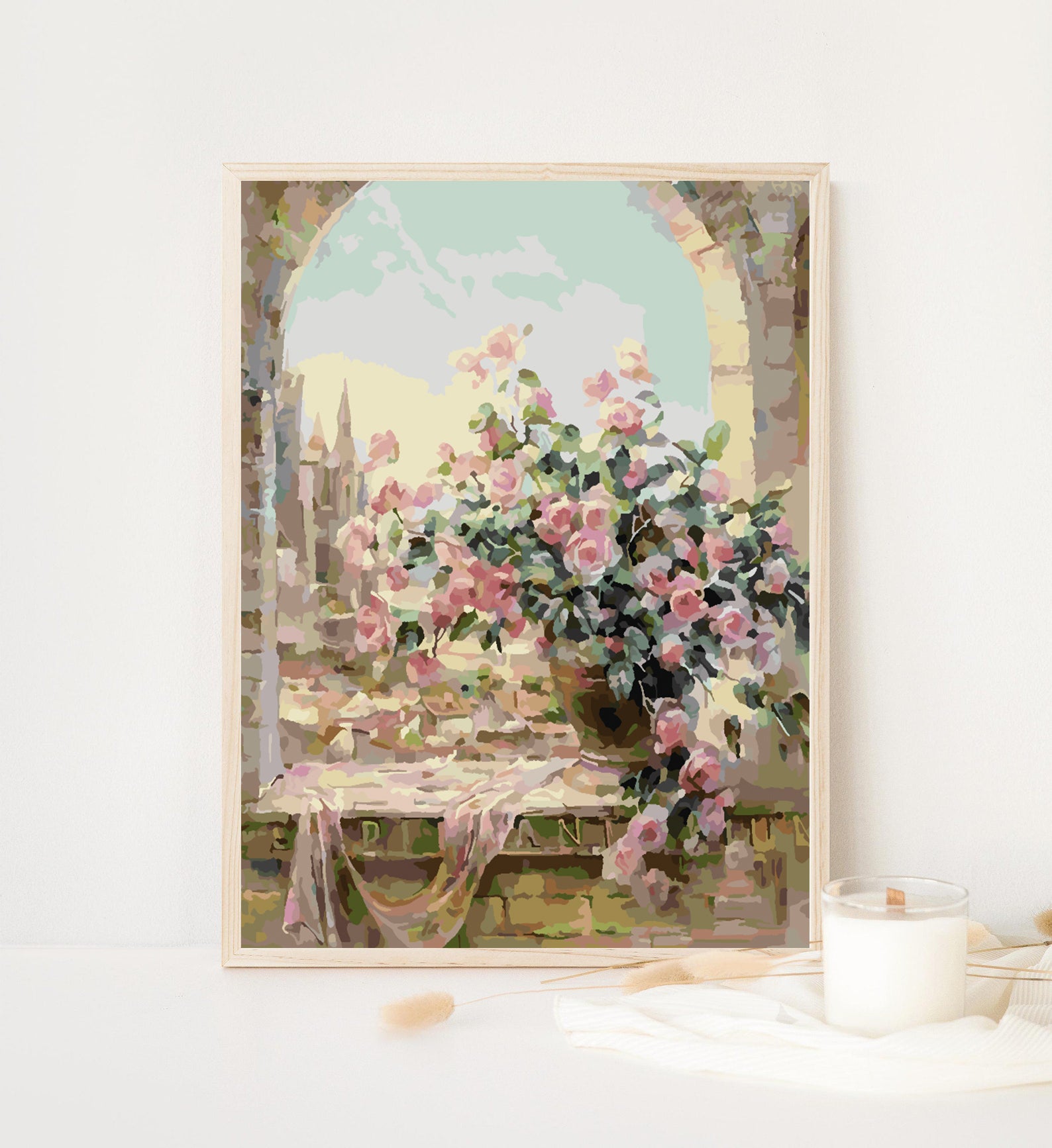 Malen nach Zahlen - Blumen in einer Vase 4352