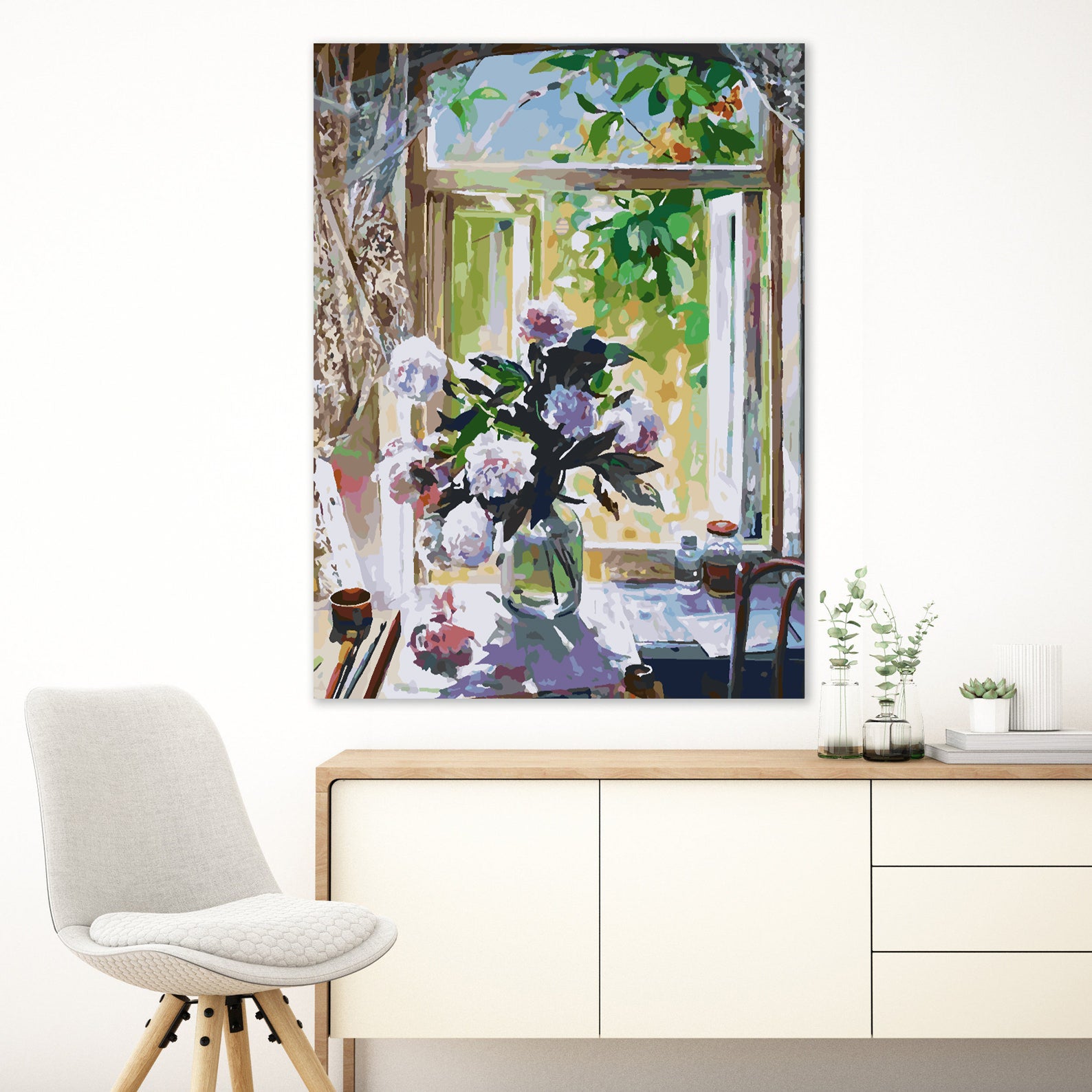 Malen nach Zahlen - Blumen in einer Vase 4355