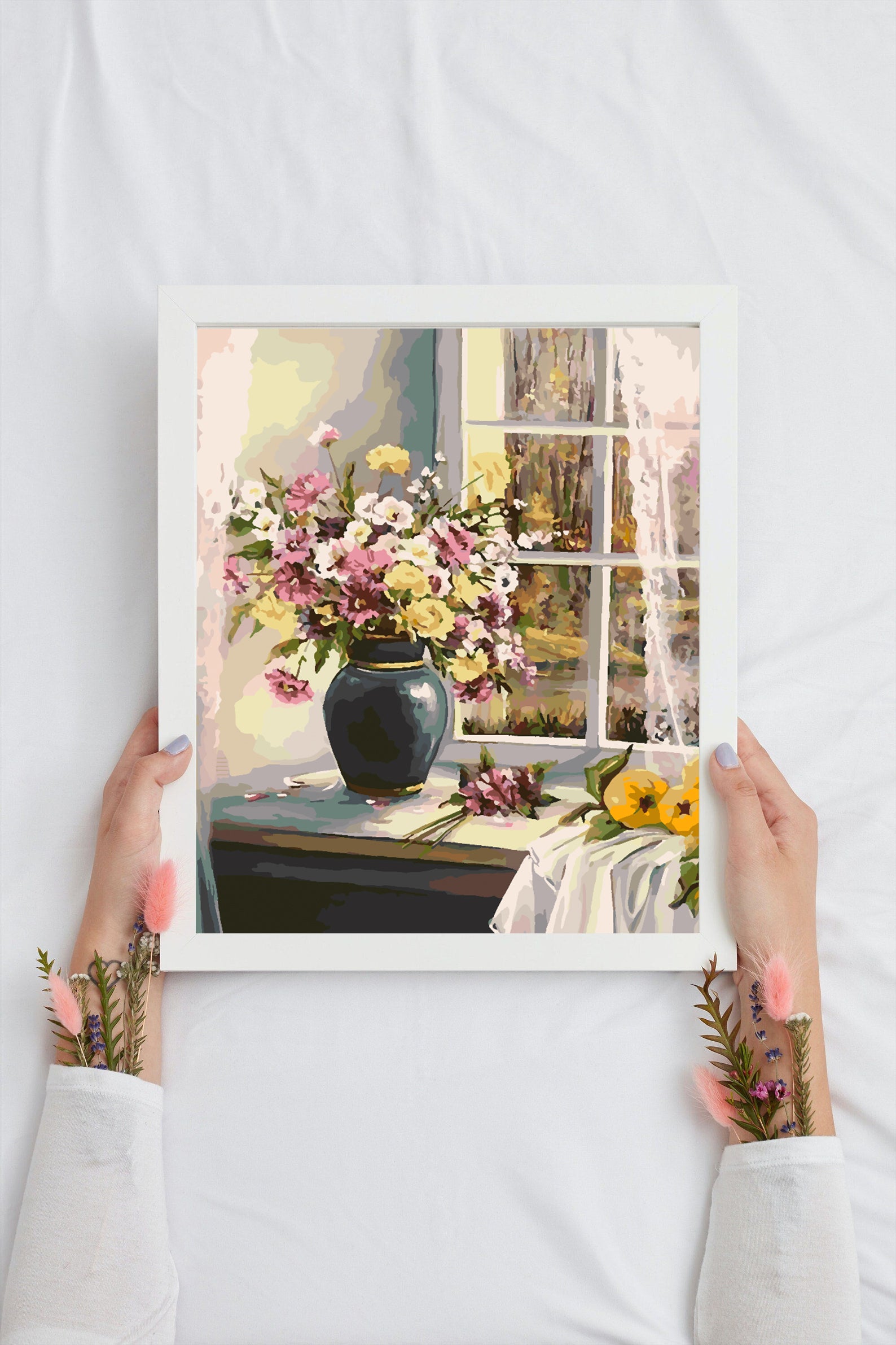Malen nach Zahlen - Blumen in einer Vase 4357