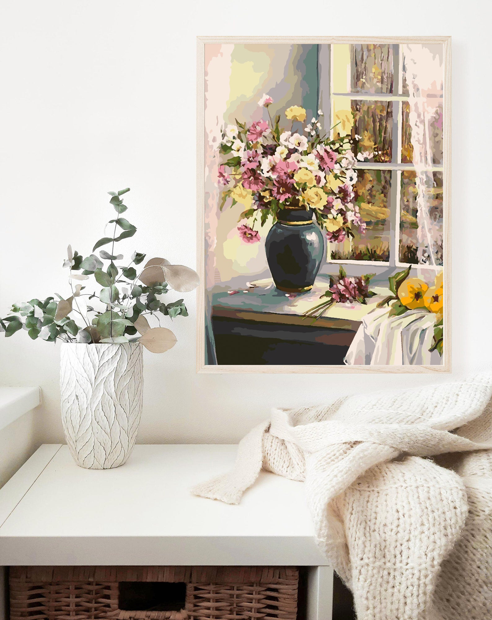 Malen nach Zahlen - Blumen in einer Vase 4357