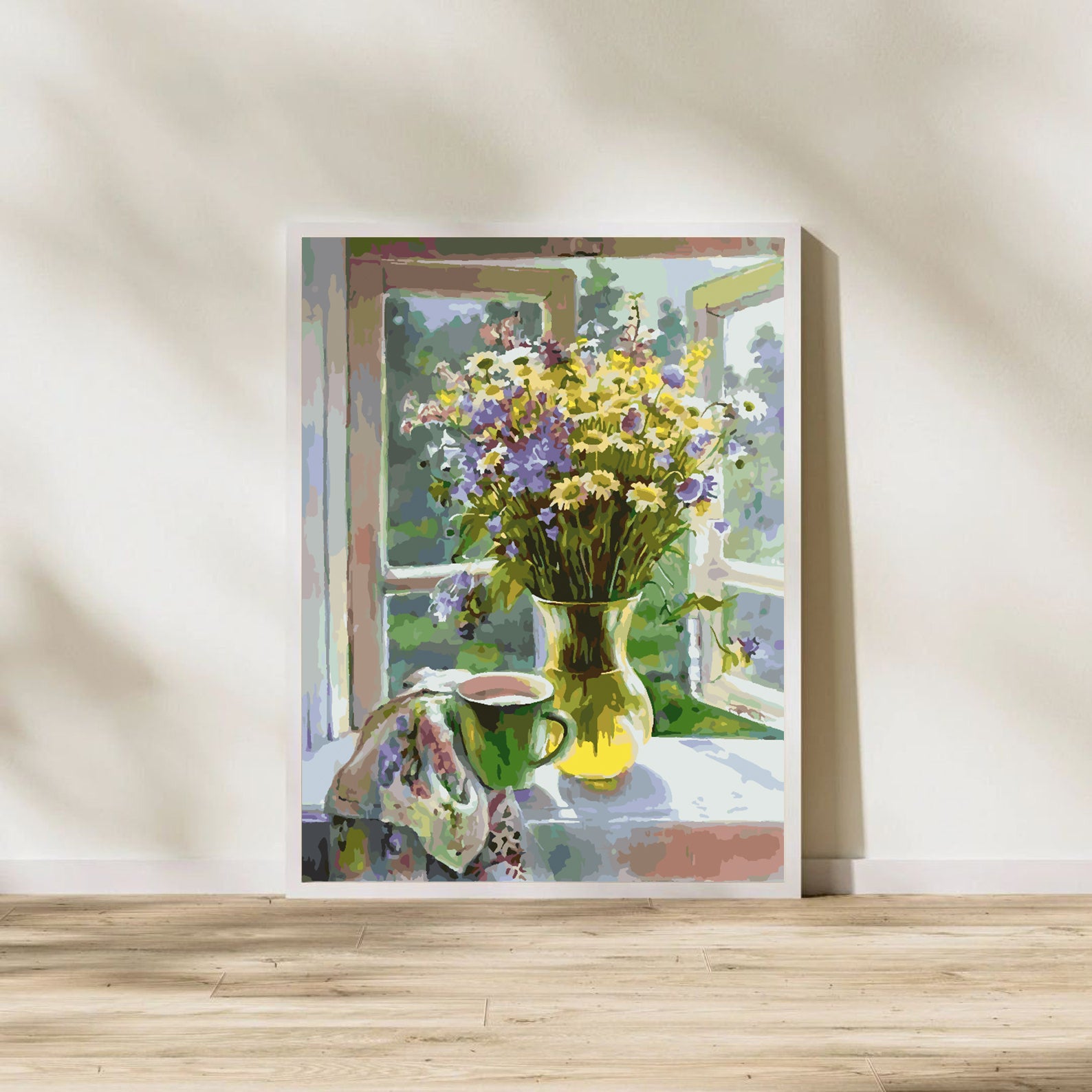 Peinture par numéros - Fleurs dans un vase 4358