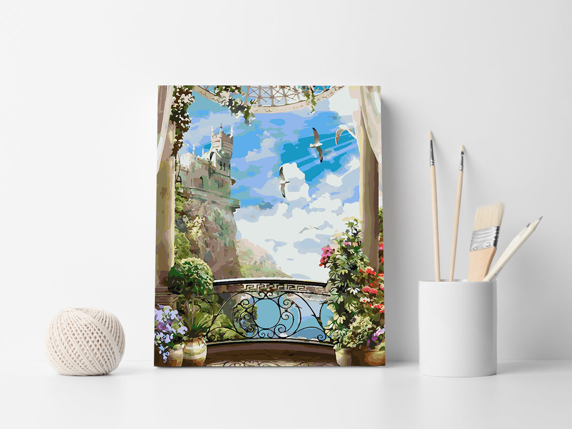 Malen nach Zahlen - Burglandschaft 4363