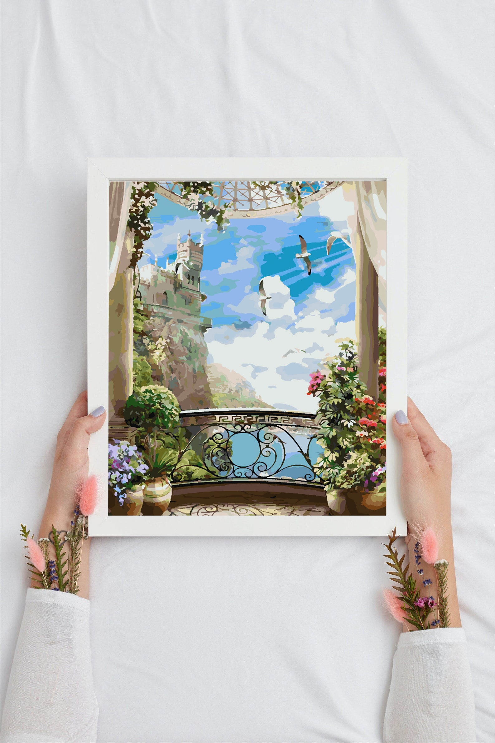 Malen nach Zahlen - Burglandschaft 4363