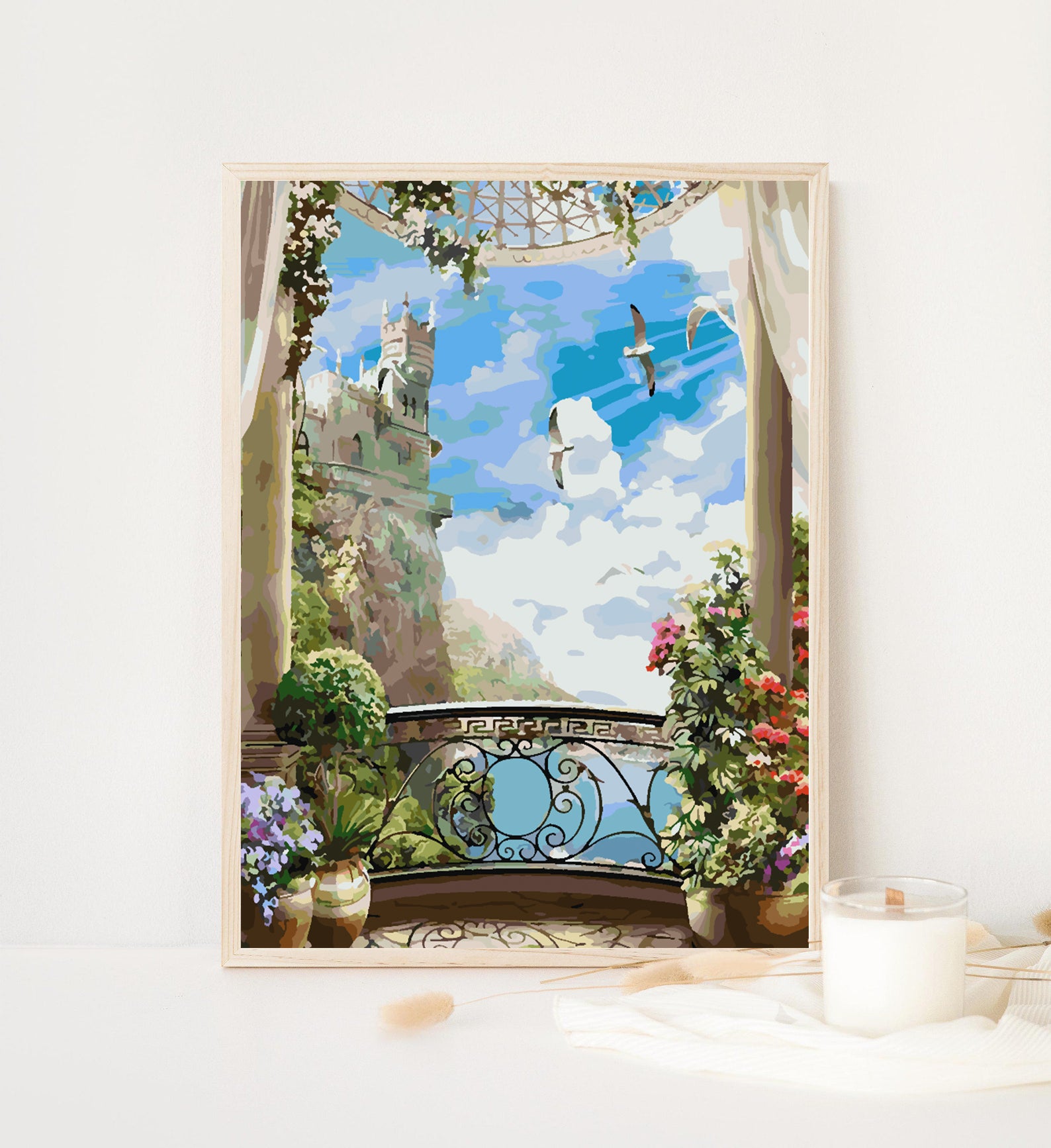 Malen nach Zahlen - Burglandschaft 4363