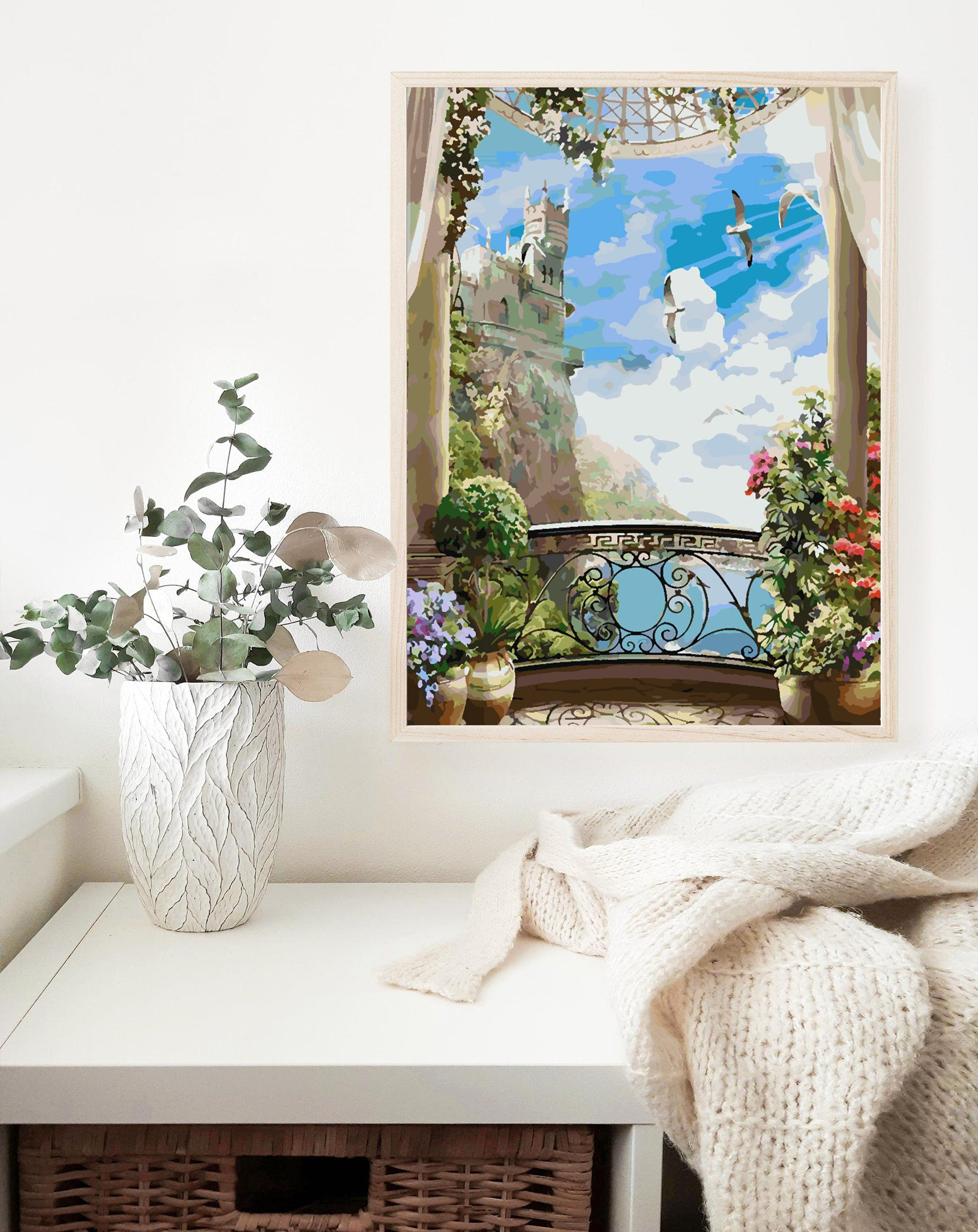 Malen nach Zahlen - Burglandschaft 4363