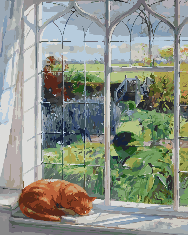 Malen nach Zahlen - Schlafende Katze 4369