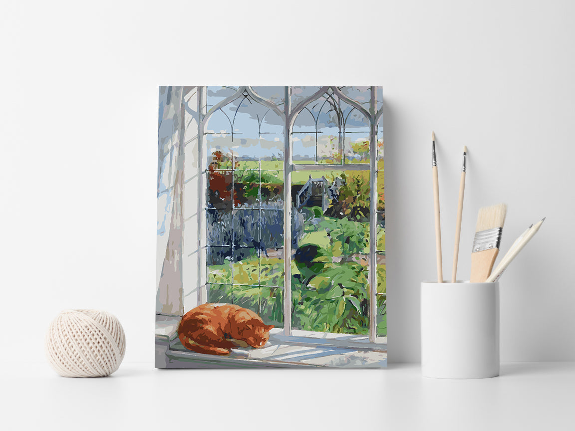 Malen nach Zahlen - Schlafende Katze 4369