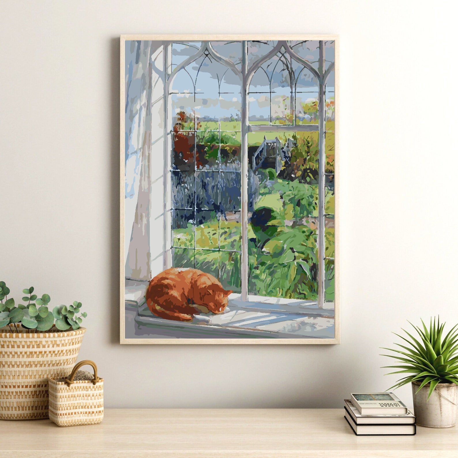 Malen nach Zahlen - Schlafende Katze 4369