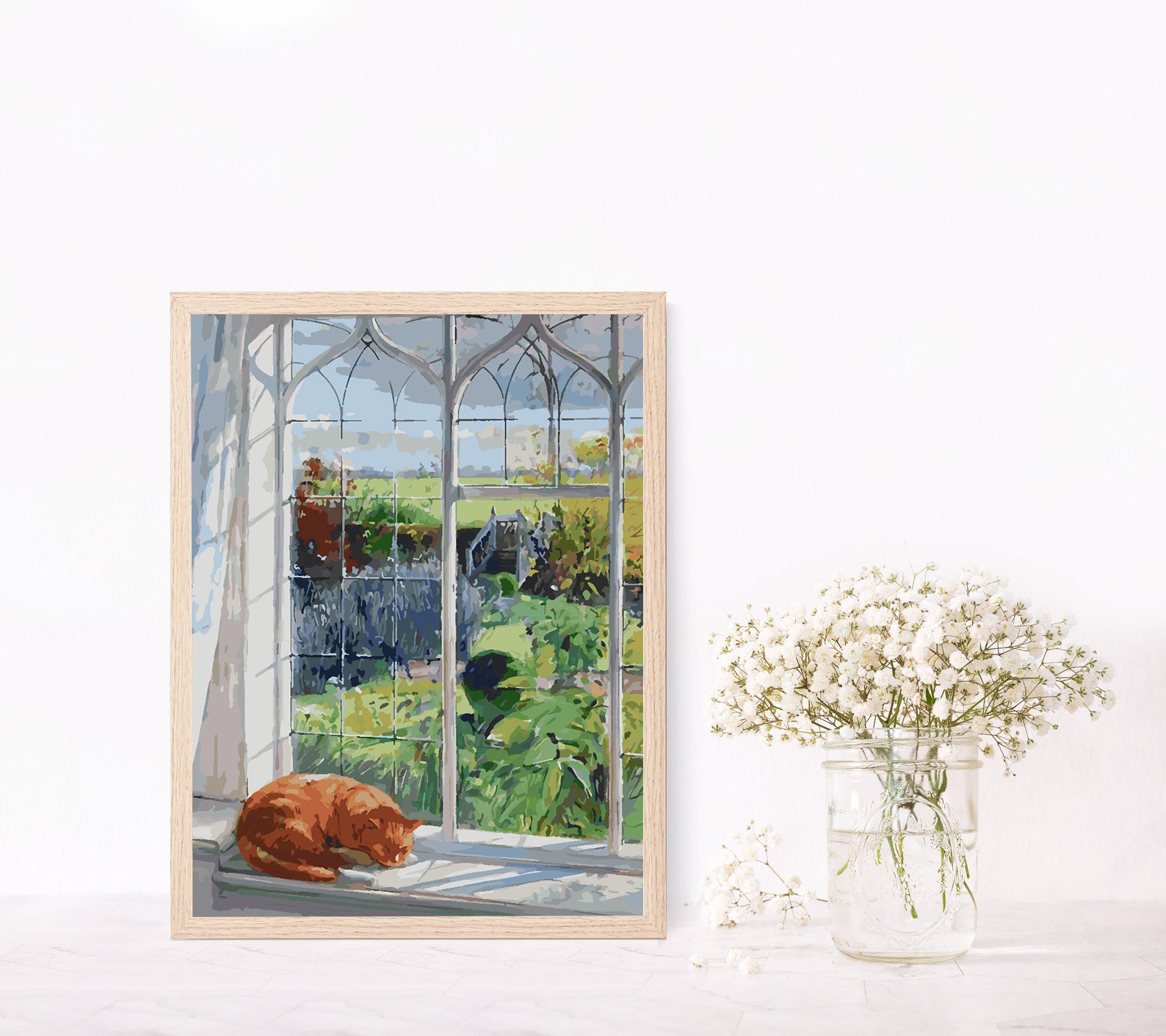 Malen nach Zahlen - Schlafende Katze 4369