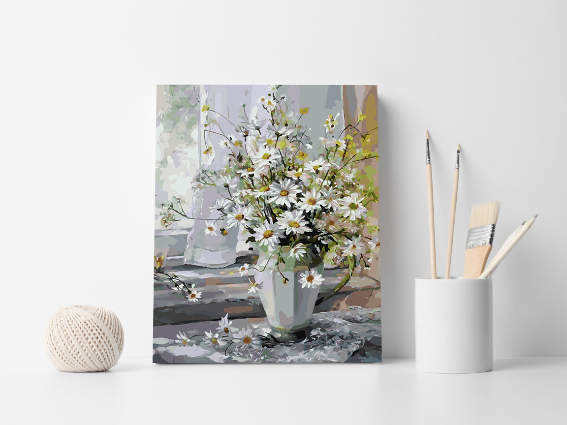 Malen nach Zahlen - Blumen in einer Vase 4377