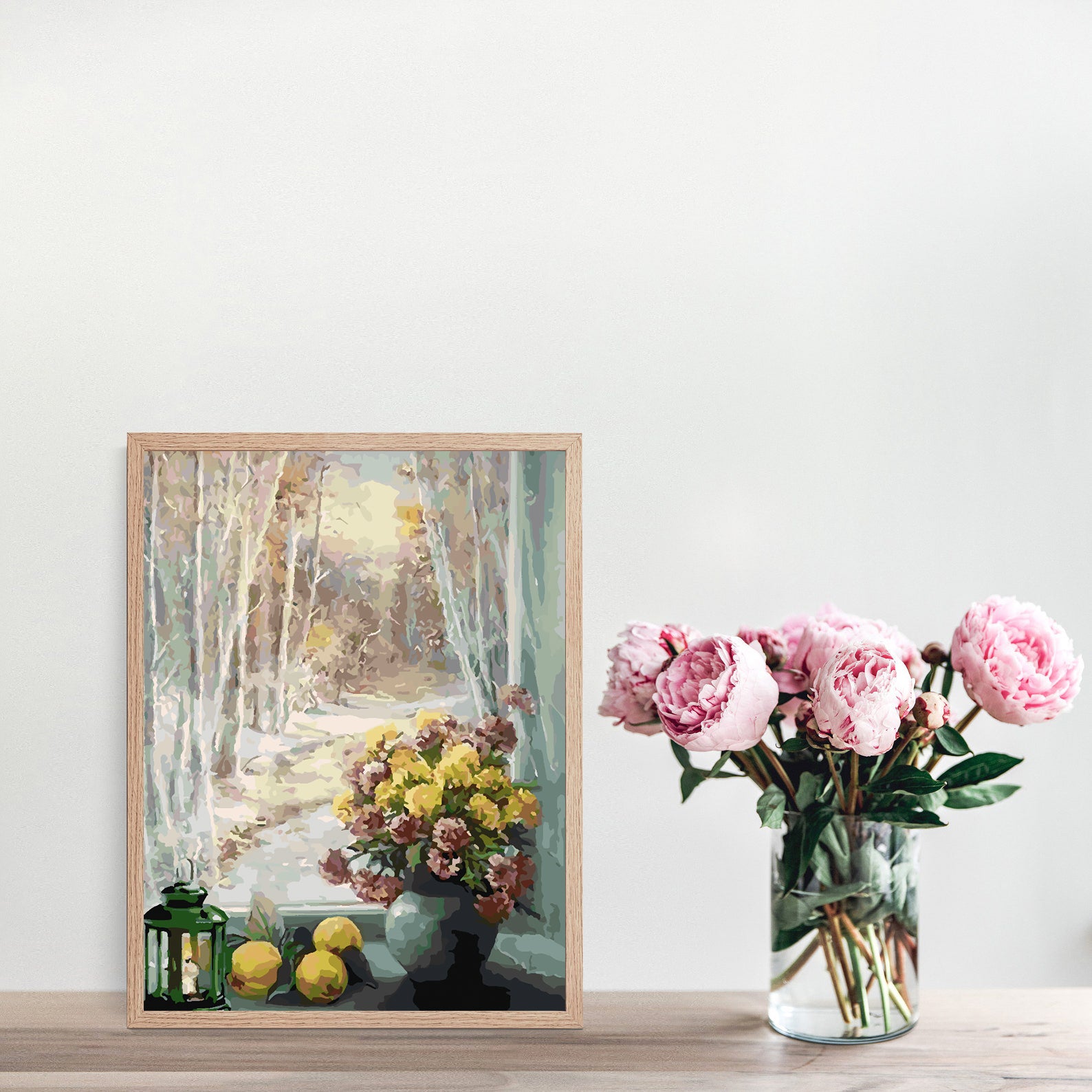 Peinture par numéros - Fleurs dans un vase 4378