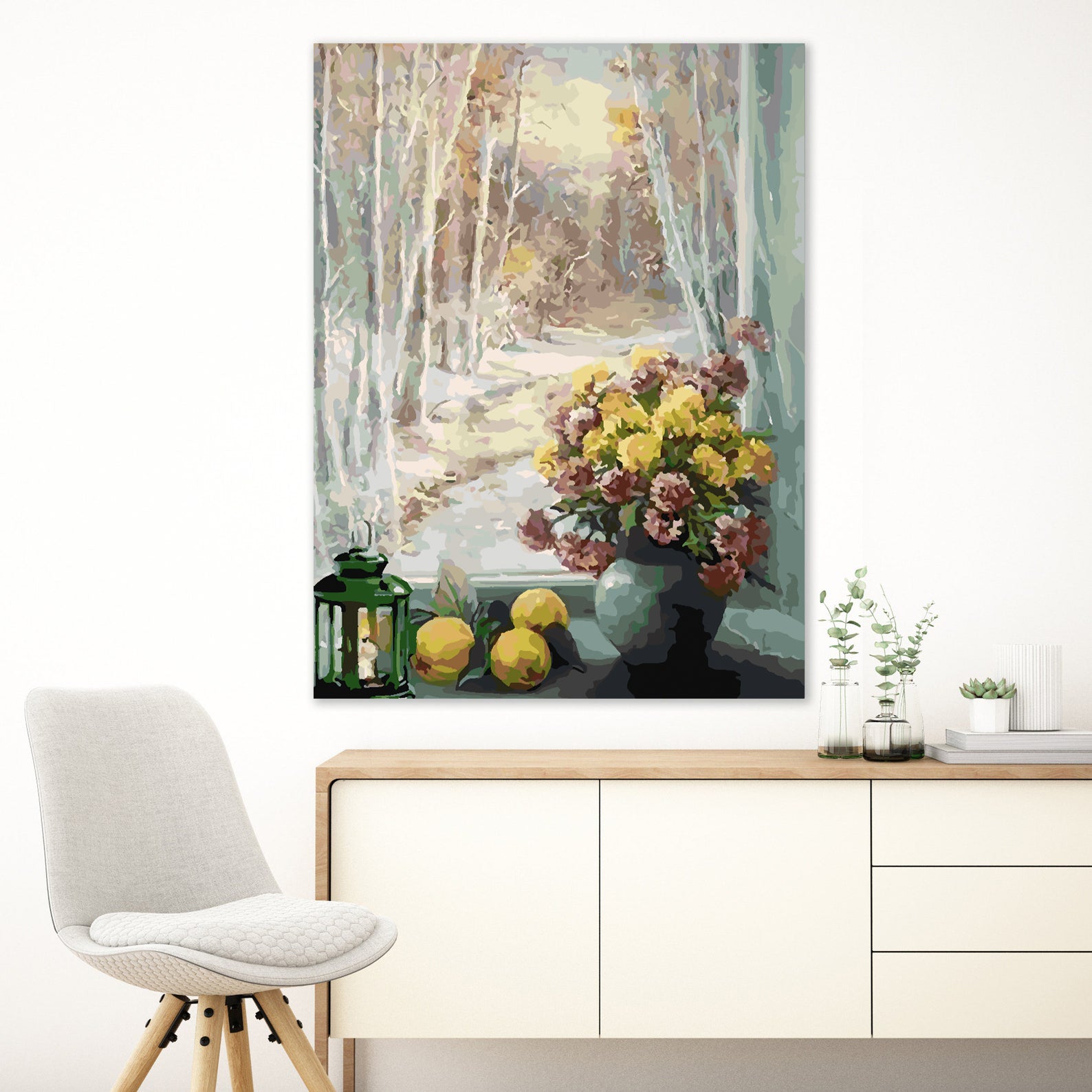 Peinture par numéros - Fleurs dans un vase 4378