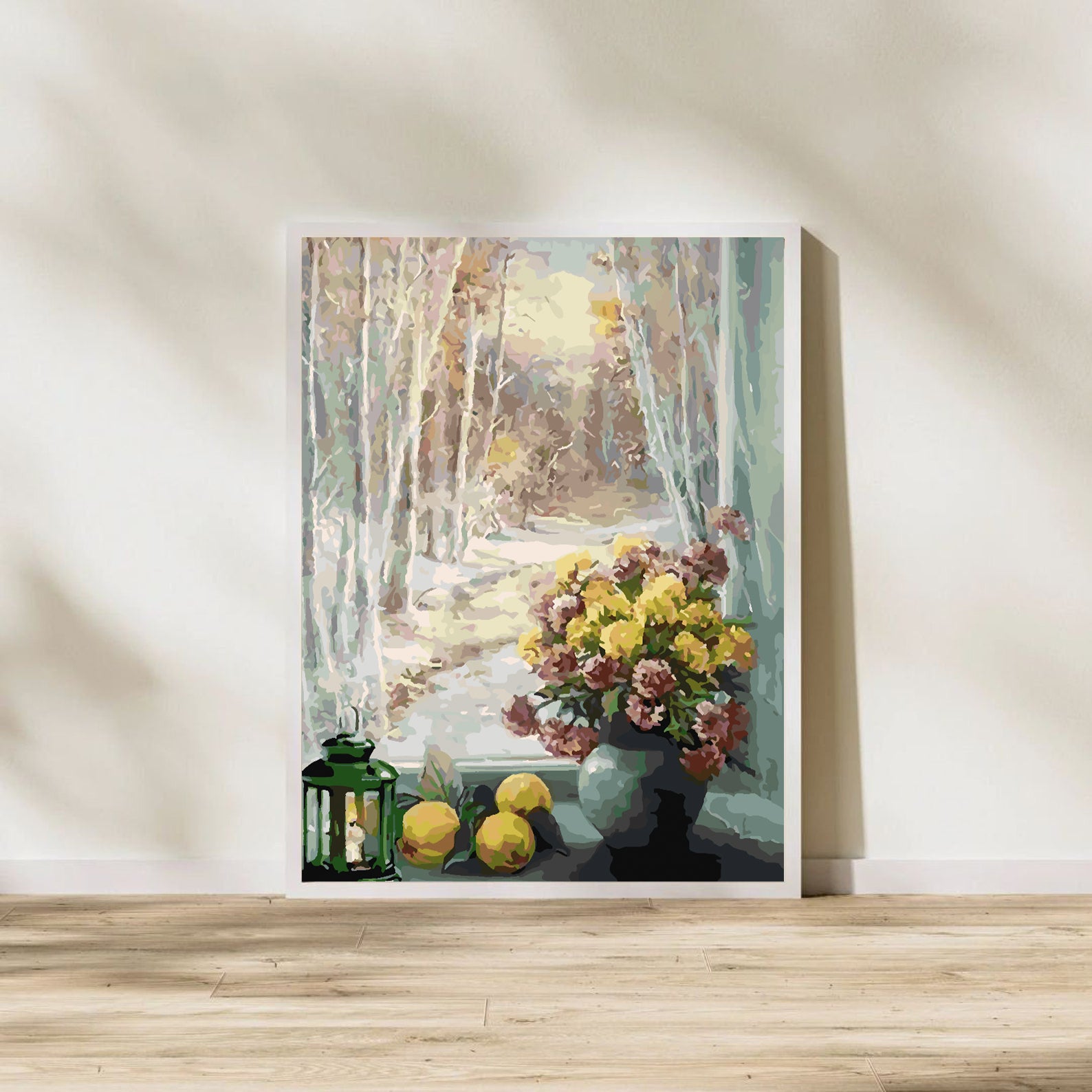Peinture par numéros - Fleurs dans un vase 4378