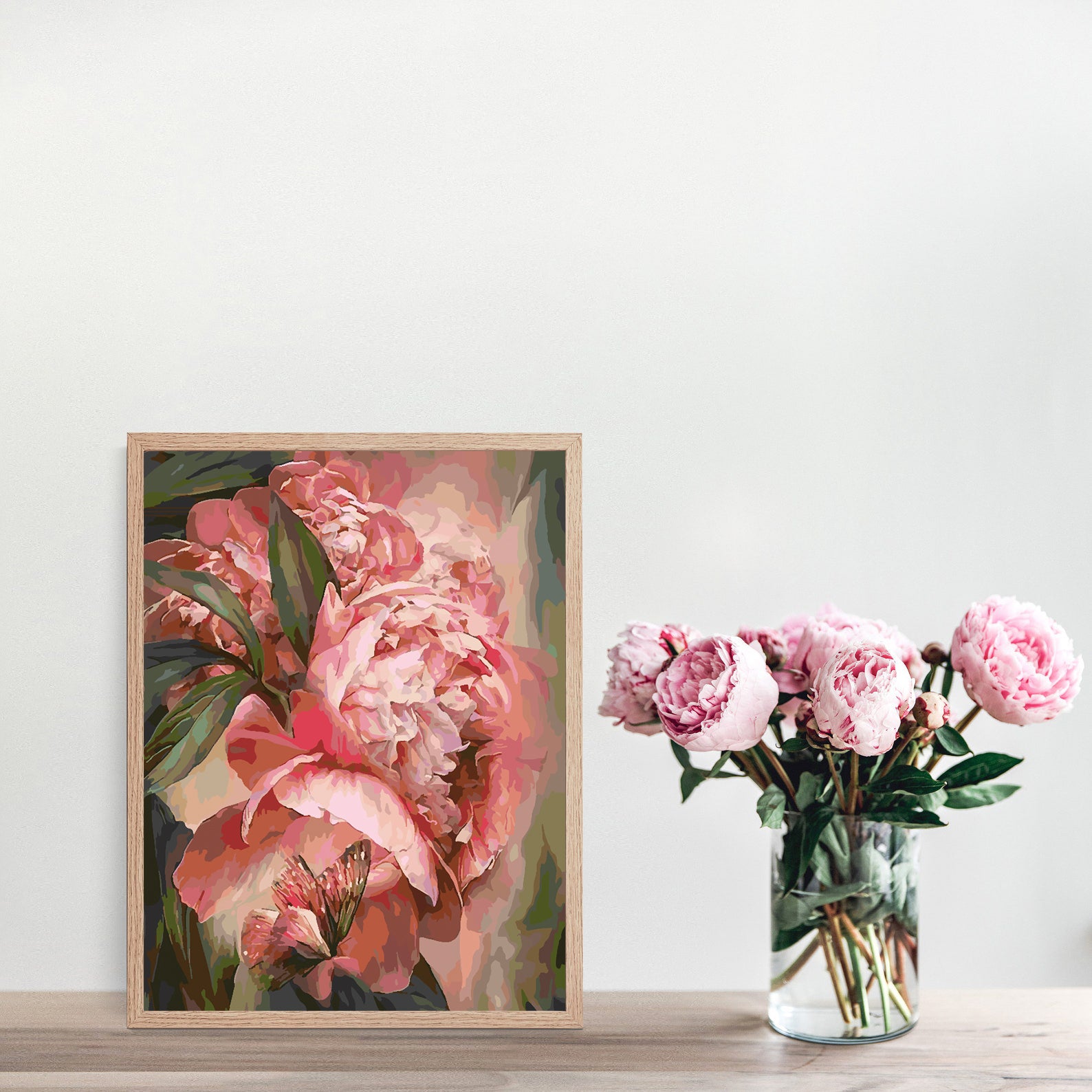 Peinture par numéros - Fleurs et papillons 4379