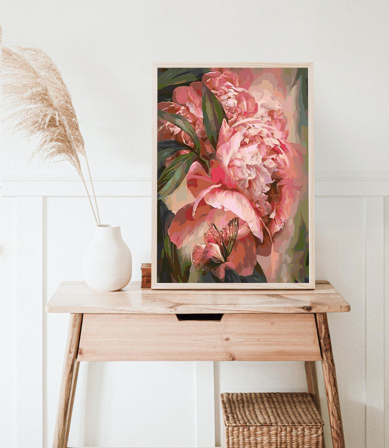 Peinture par numéros - Fleurs et papillons 4379