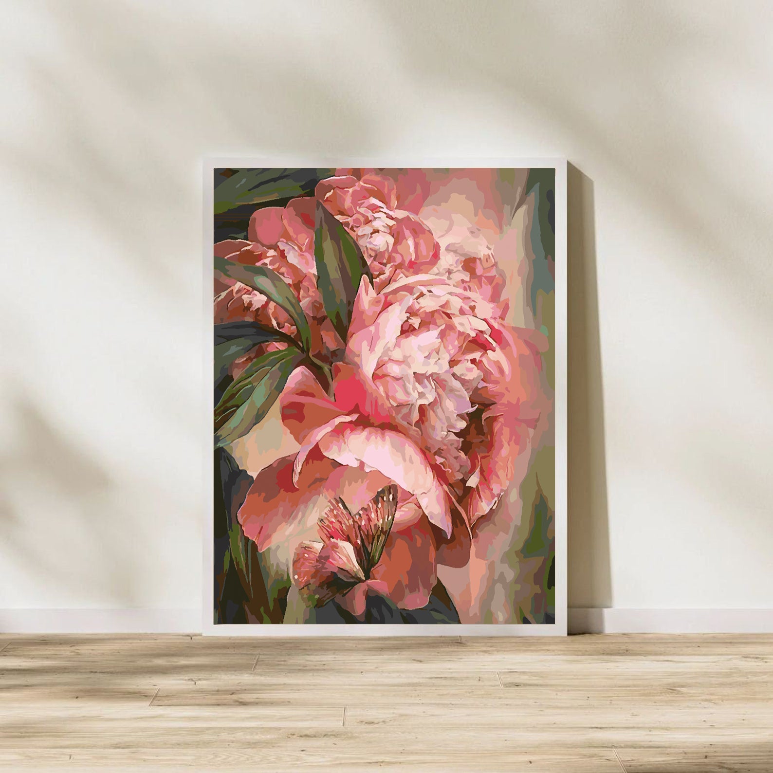 Peinture par numéros - Fleurs et papillons 4379
