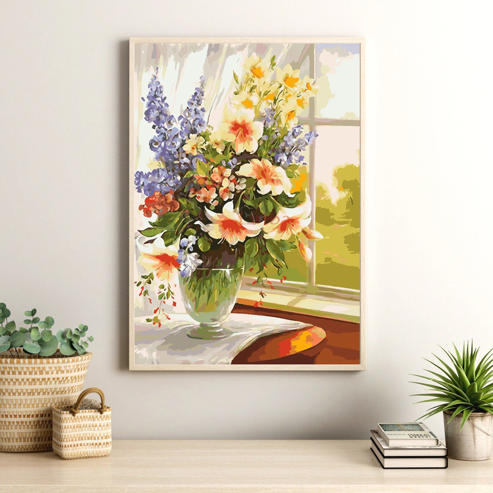 Malen nach Zahlen - Blumen in einer Vase 4380