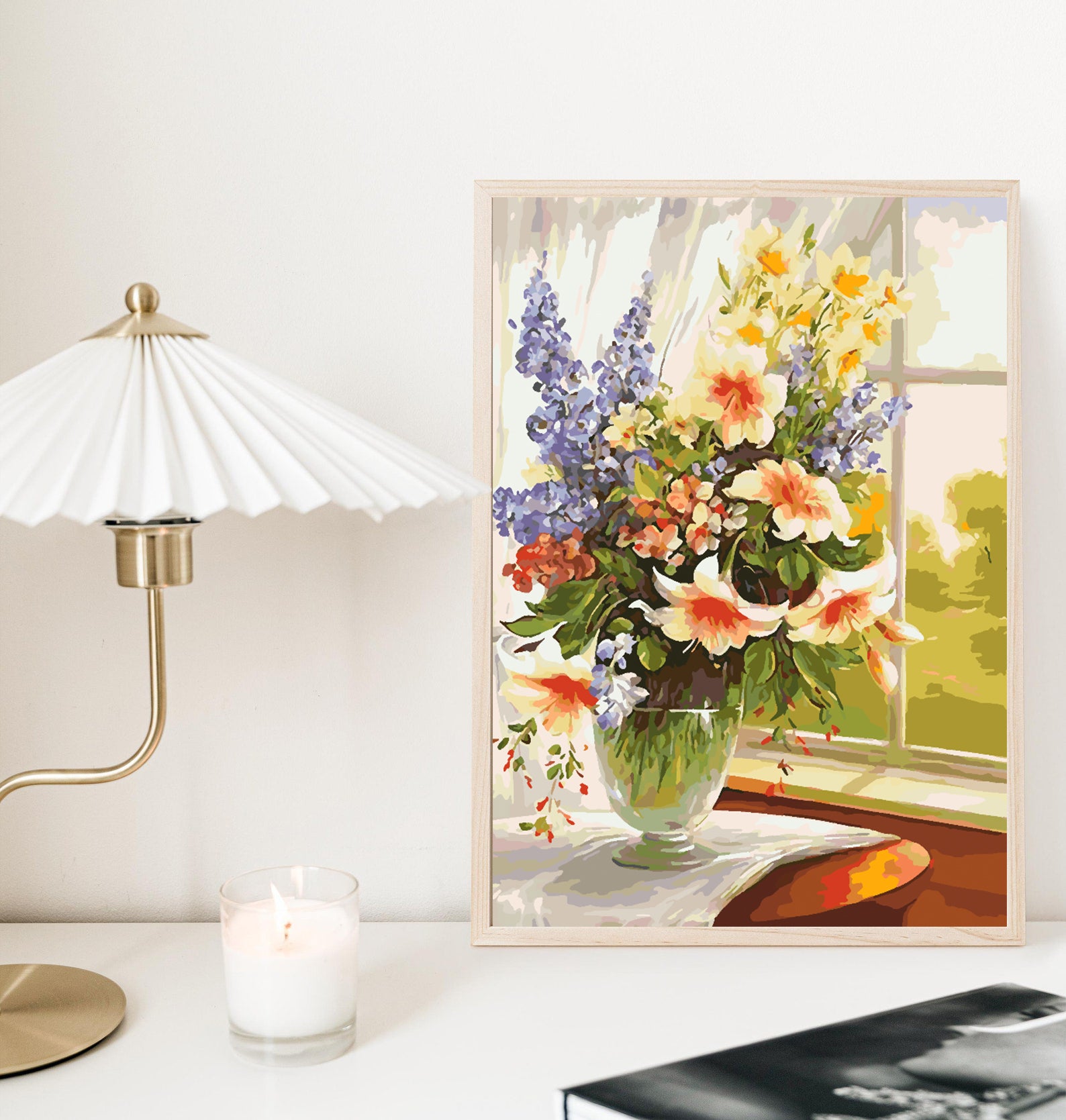 Malen nach Zahlen - Blumen in einer Vase 4380