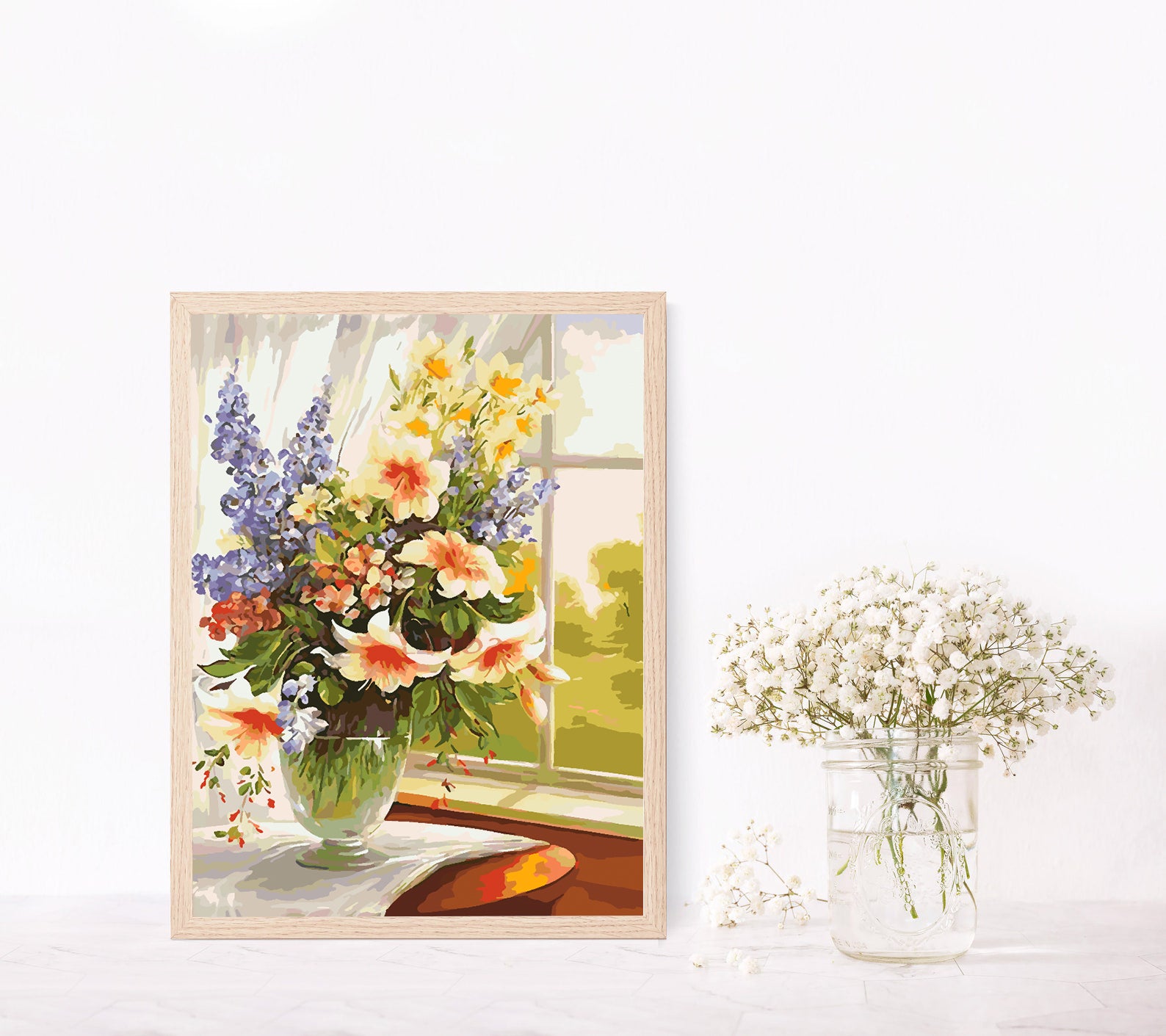 Malen nach Zahlen - Blumen in einer Vase 4380