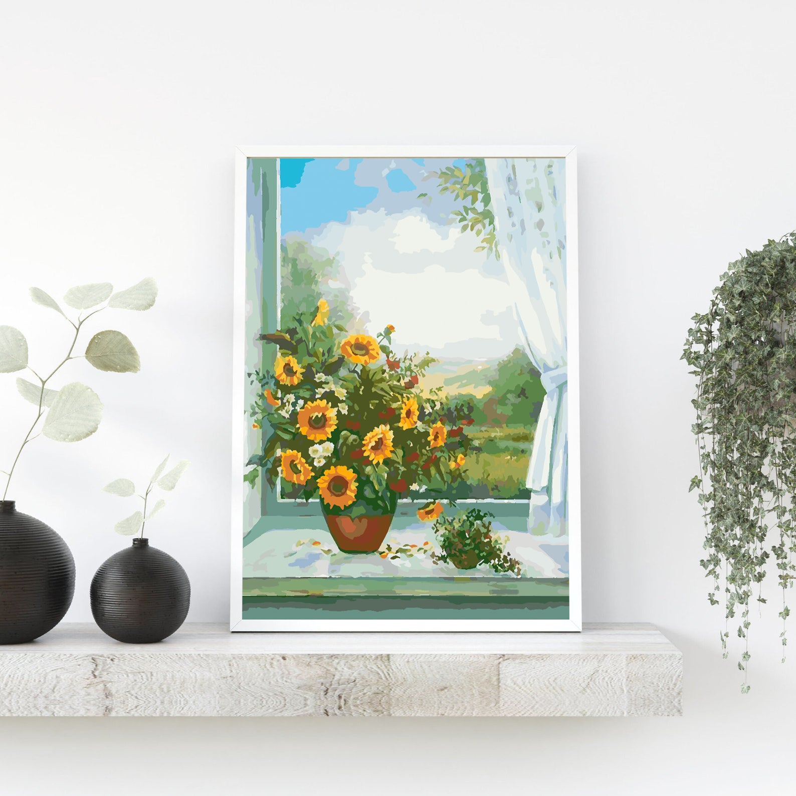 Peinture par numéros - Vase Tournesol 4381