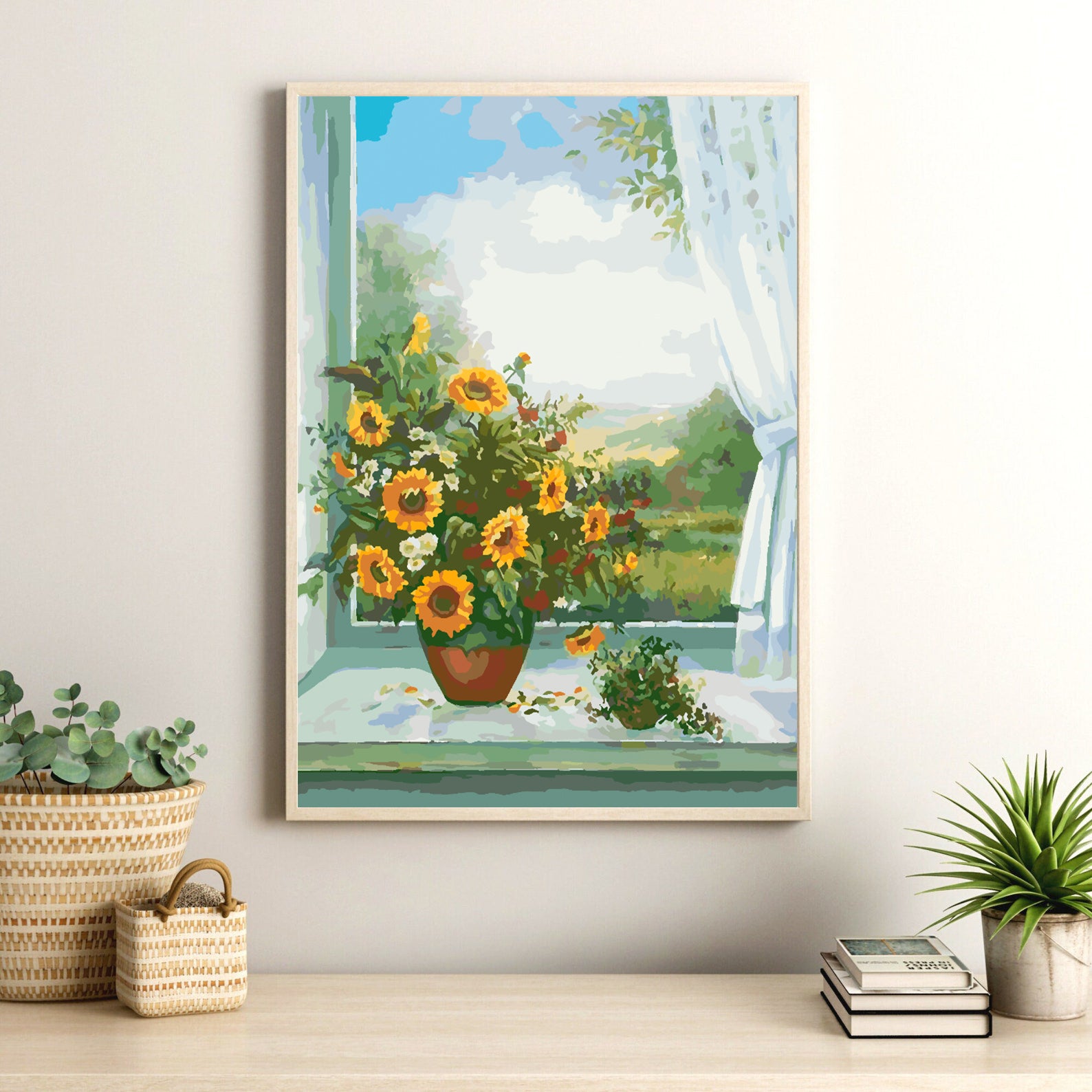 Peinture par numéros - Vase Tournesol 4381