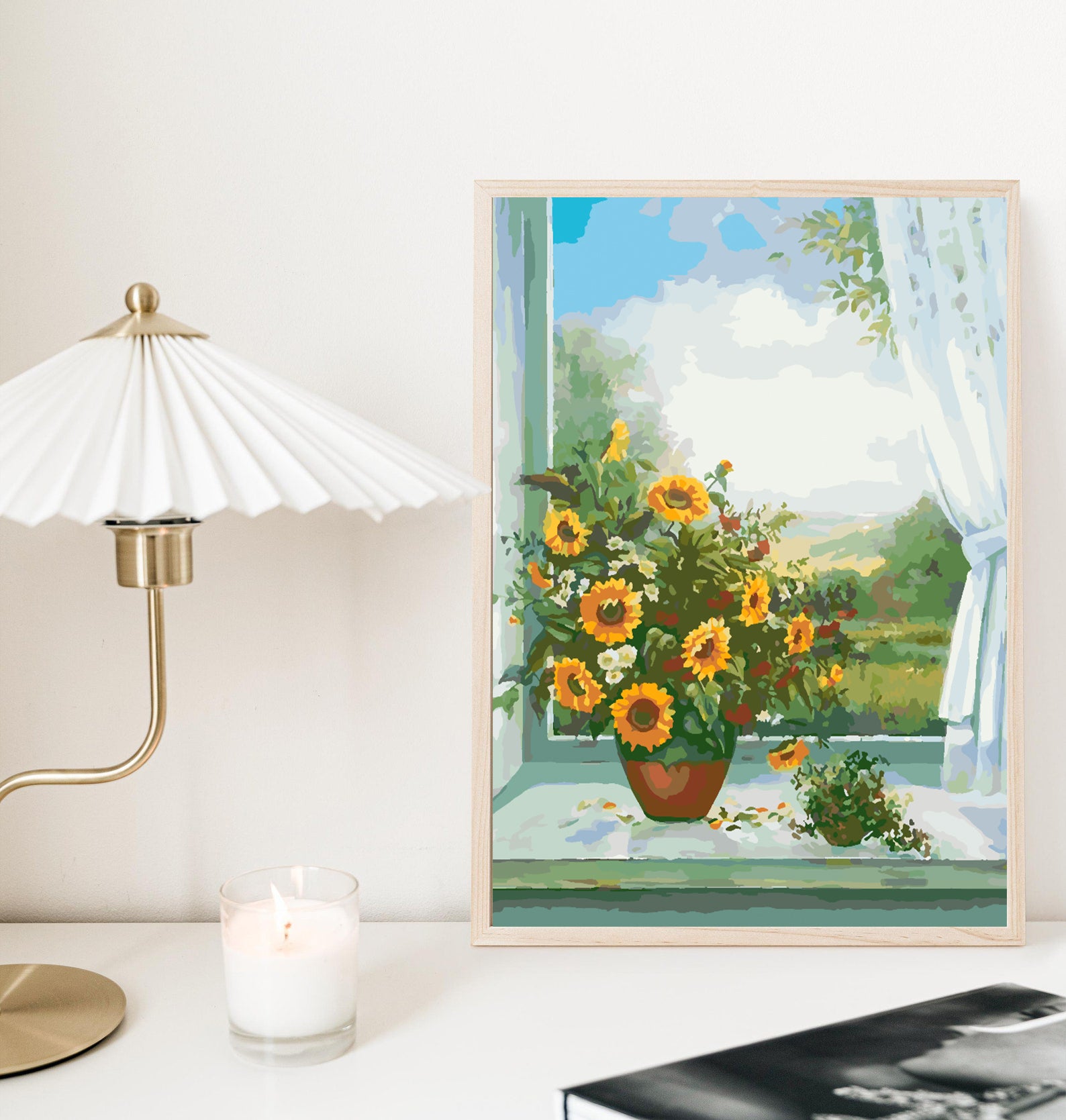 Peinture par numéros - Vase Tournesol 4381