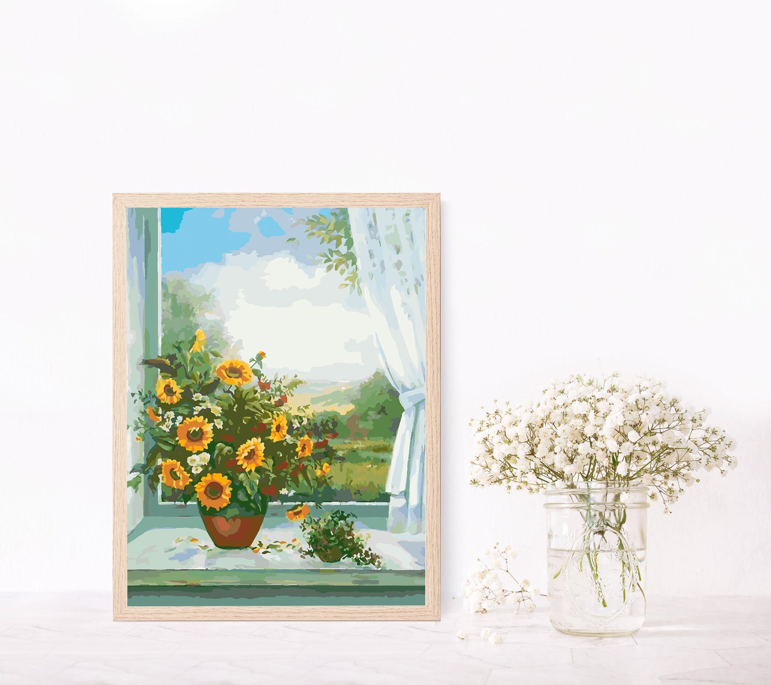 Peinture par numéros - Vase Tournesol 4381