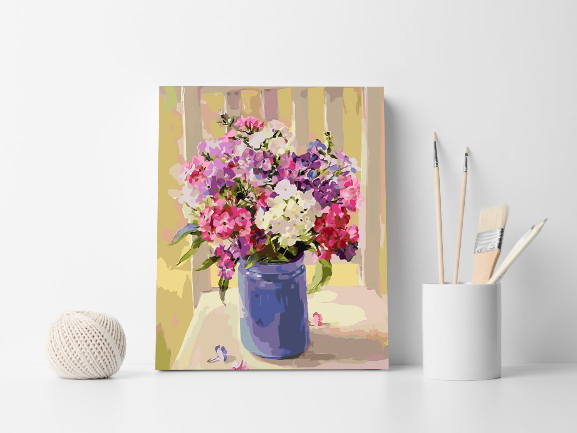 Peinture par numéros - Fleurs dans un vase 4384