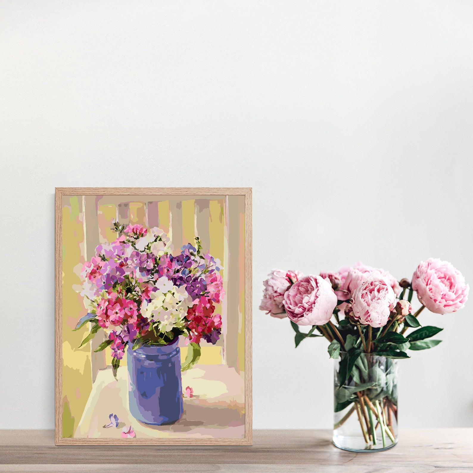 Peinture par numéros - Fleurs dans un vase 4384