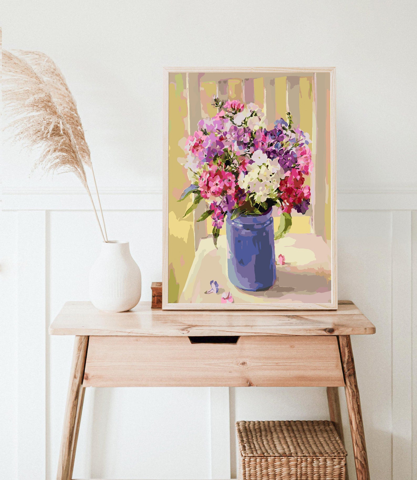 Peinture par numéros - Fleurs dans un vase 4384