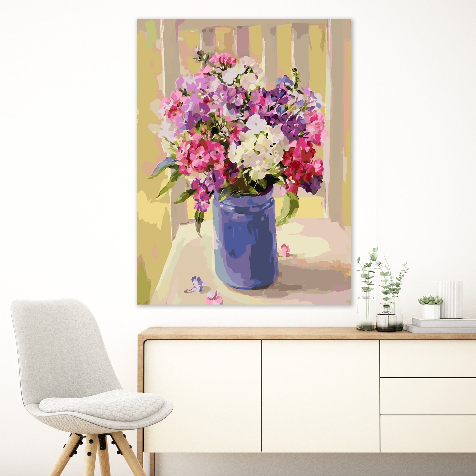 Peinture par numéros - Fleurs dans un vase 4384