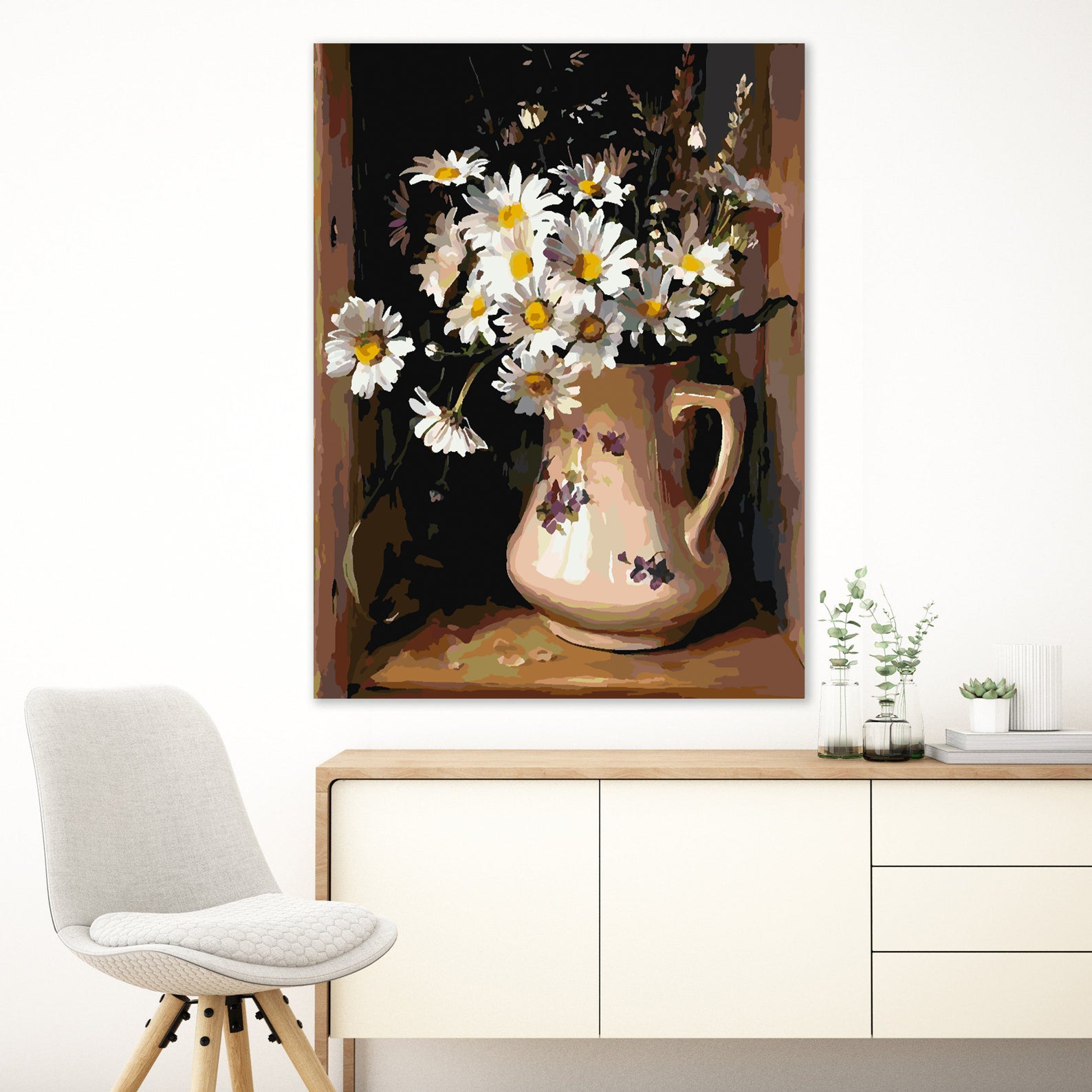 Malen nach Zahlen - Blumen in einer Vase 4385