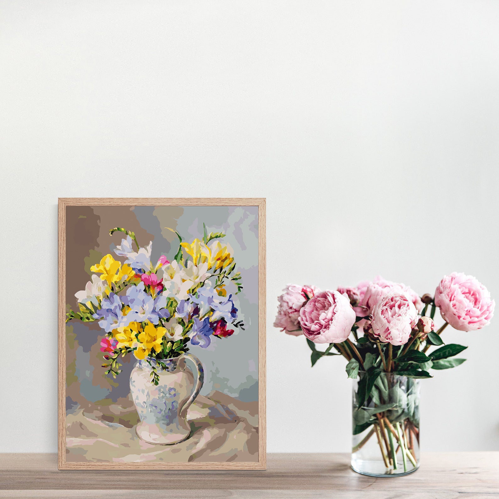 Malen nach Zahlen - Blumen in einer Vase 4386