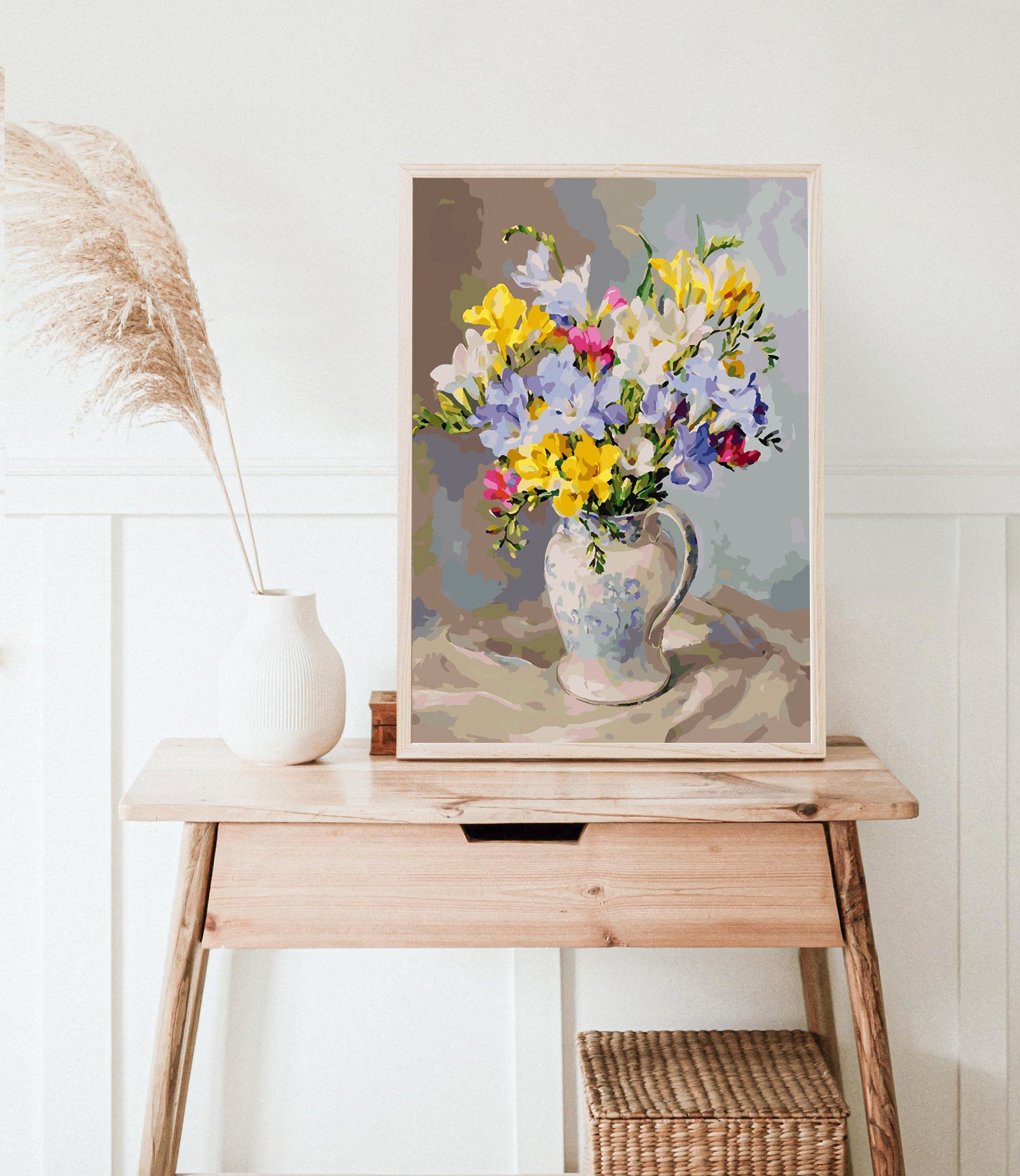 Malen nach Zahlen - Blumen in einer Vase 4386
