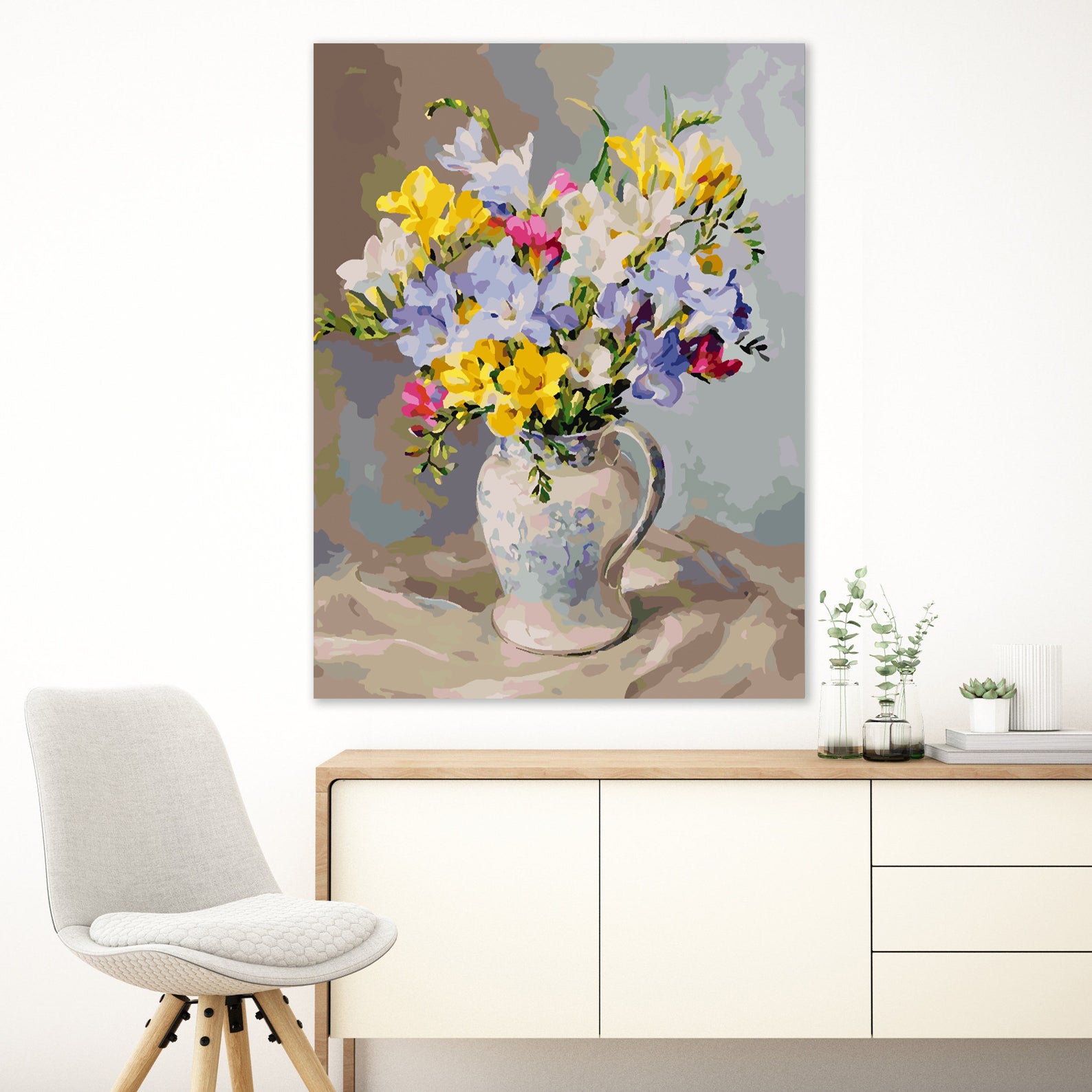 Malen nach Zahlen - Blumen in einer Vase 4386