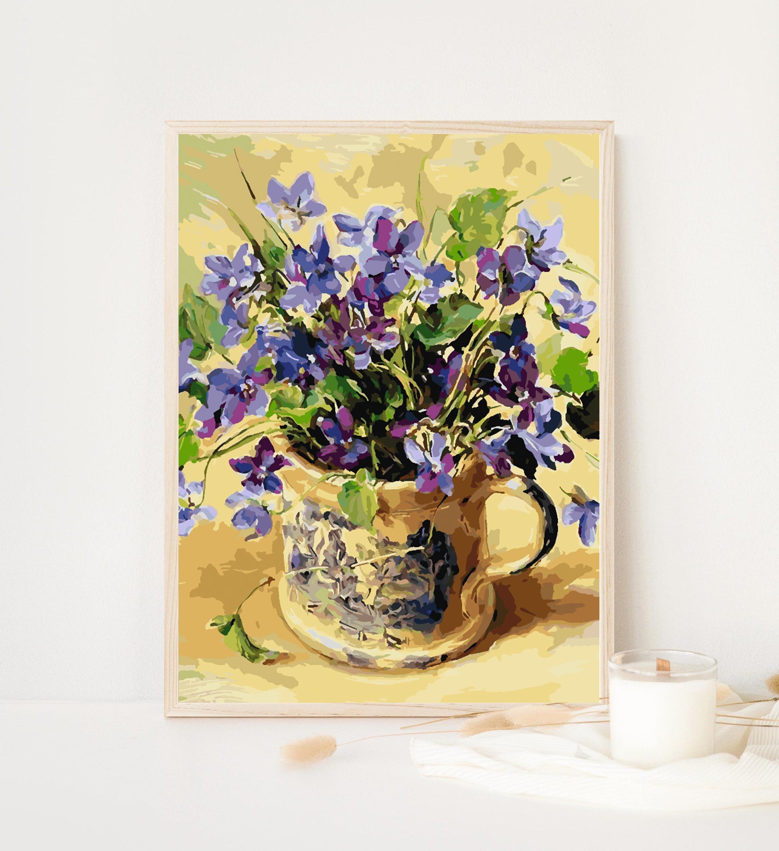 Malen nach Zahlen - Blumen in einer Vase 4393