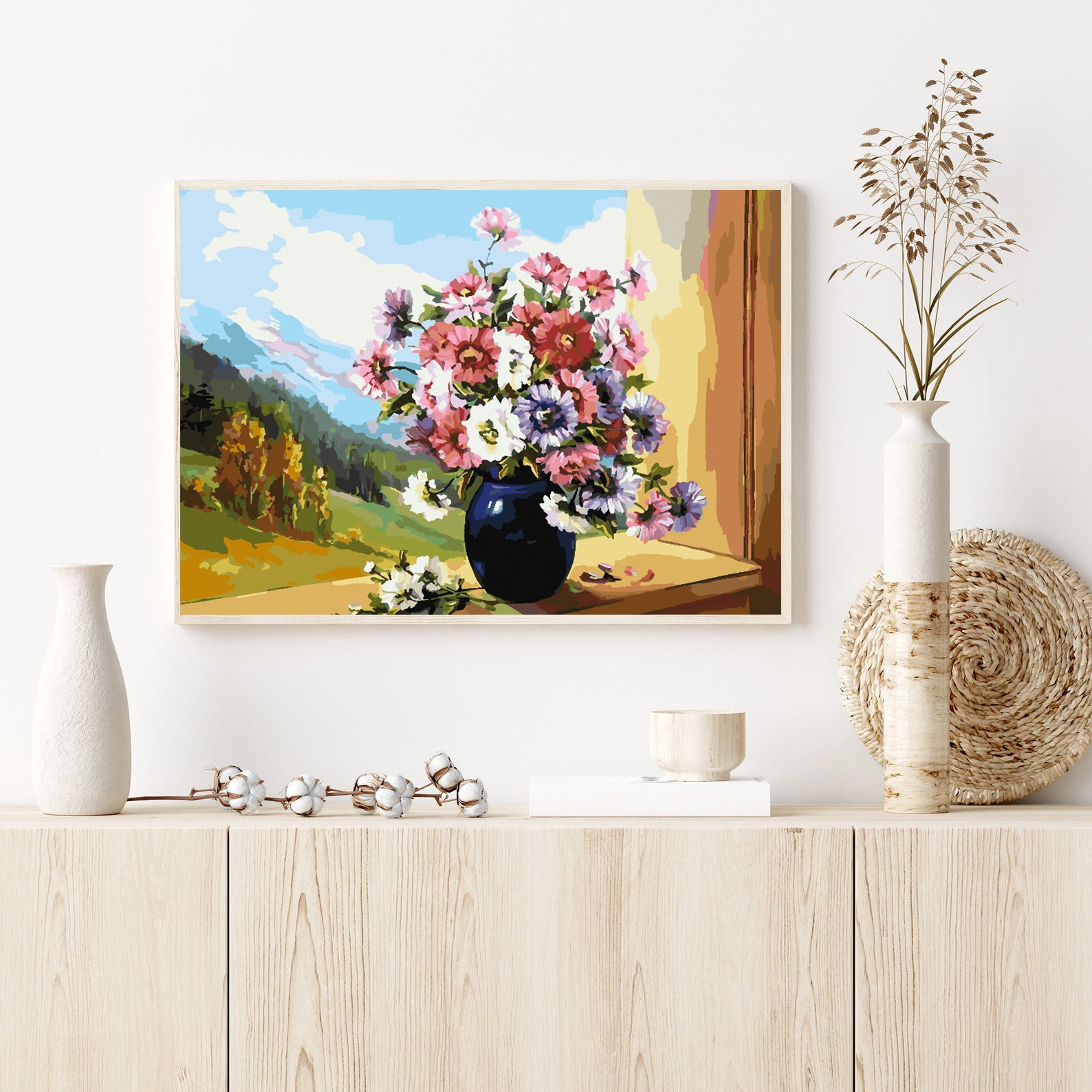 Peinture par numéros - Fleurs dans un vase 4396