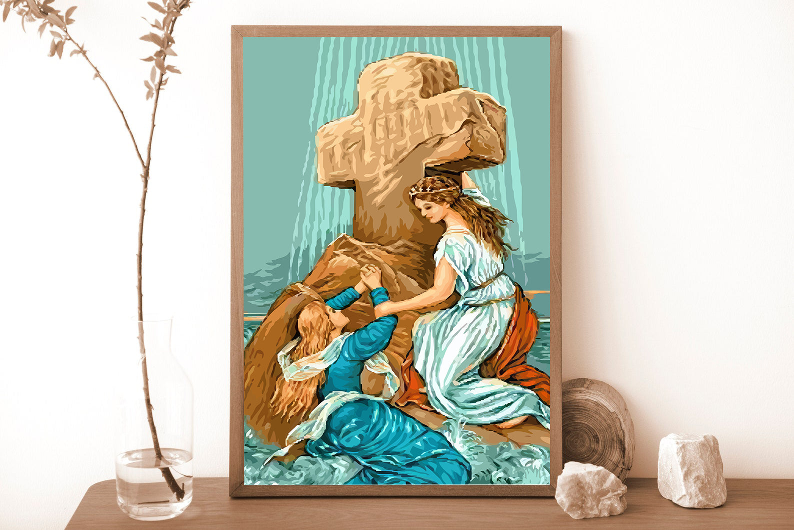 Malen nach Zahlen - Frau am Kreuz 4399