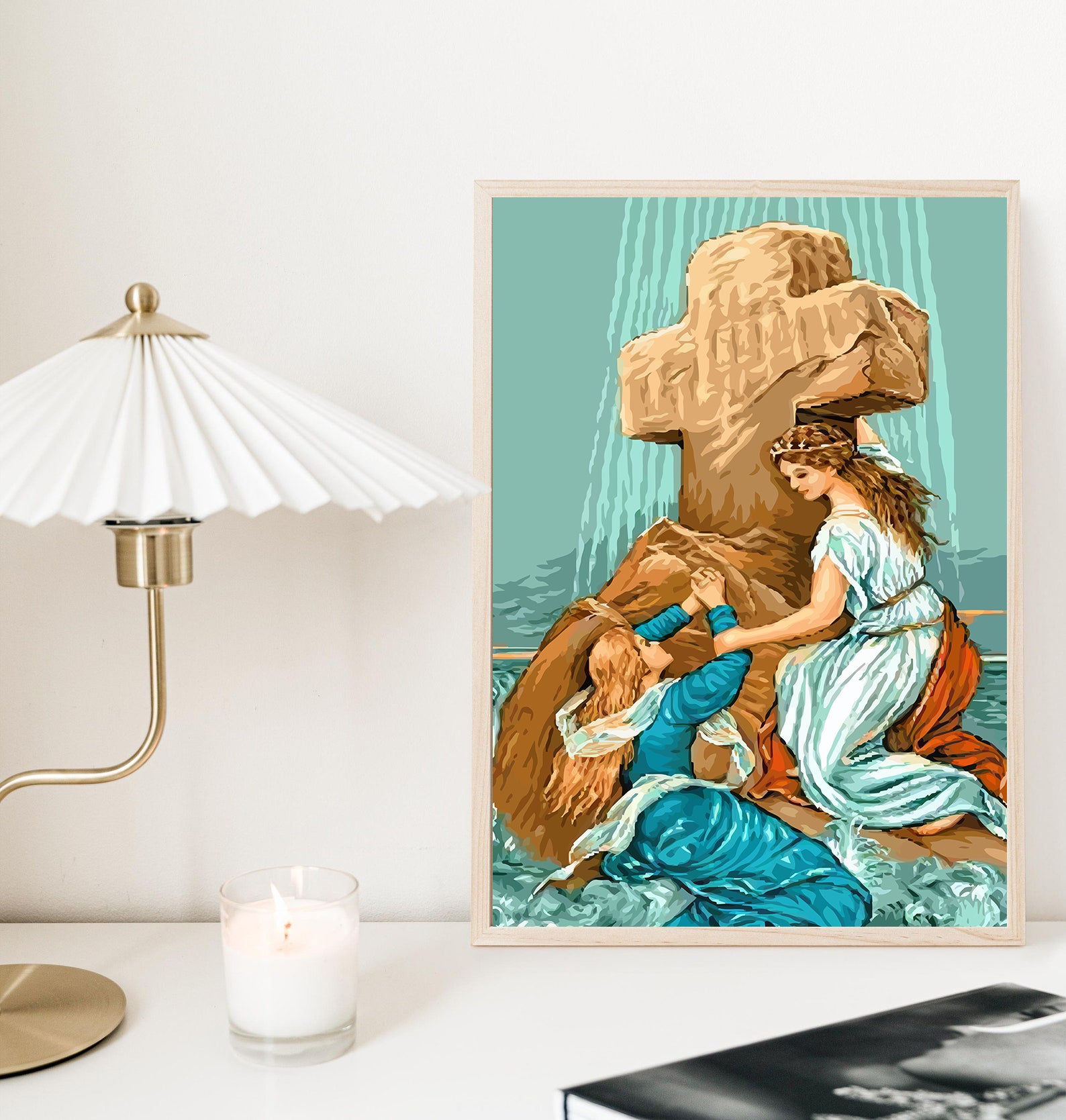 Malen nach Zahlen - Frau am Kreuz 4399