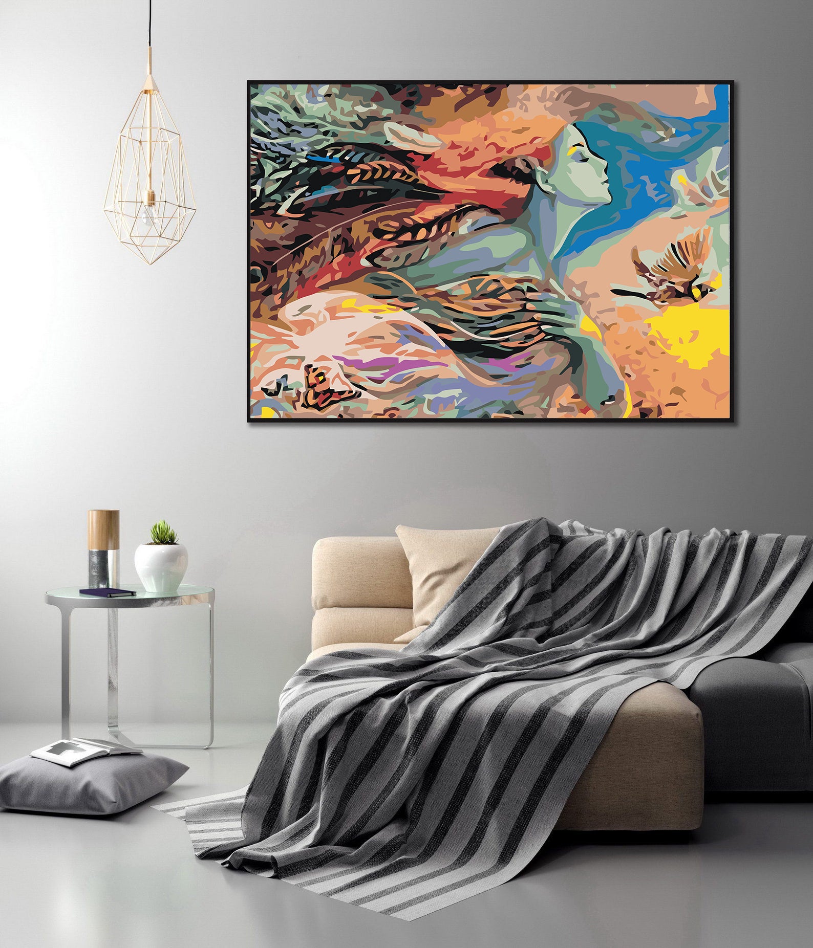 Malen nach Zahlen - Flying Girl 4400