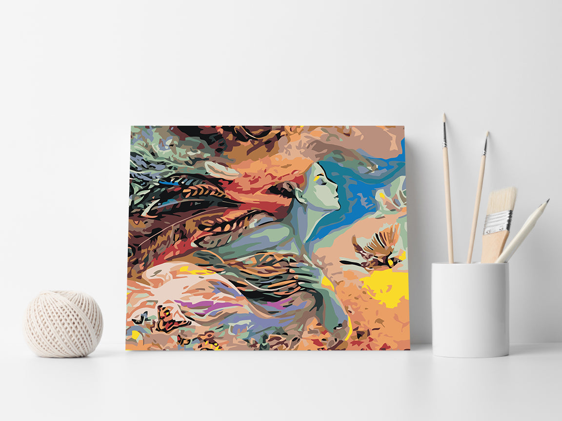 Malen nach Zahlen - Flying Girl 4400