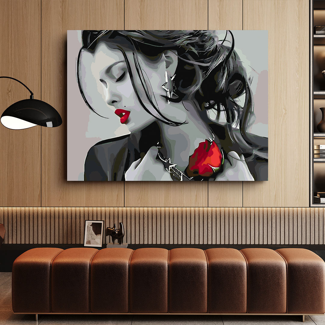 Peinture par numéros - Portrait de femme sensuelle 4401