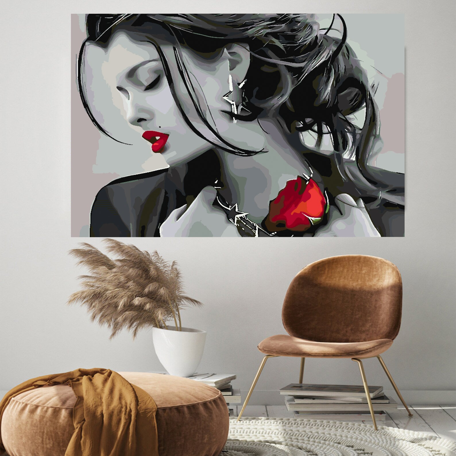 Peinture par numéros - Portrait de femme sensuelle 4401