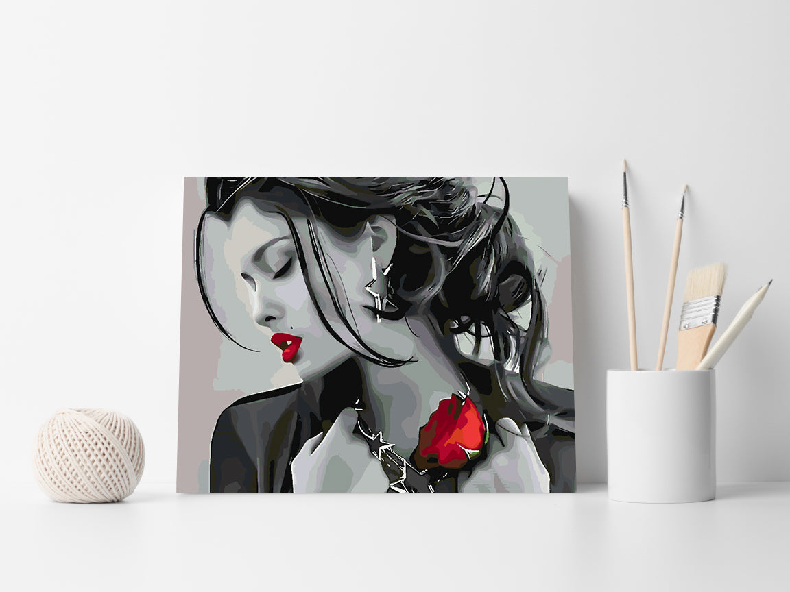 Peinture par numéros - Portrait de femme sensuelle 4401